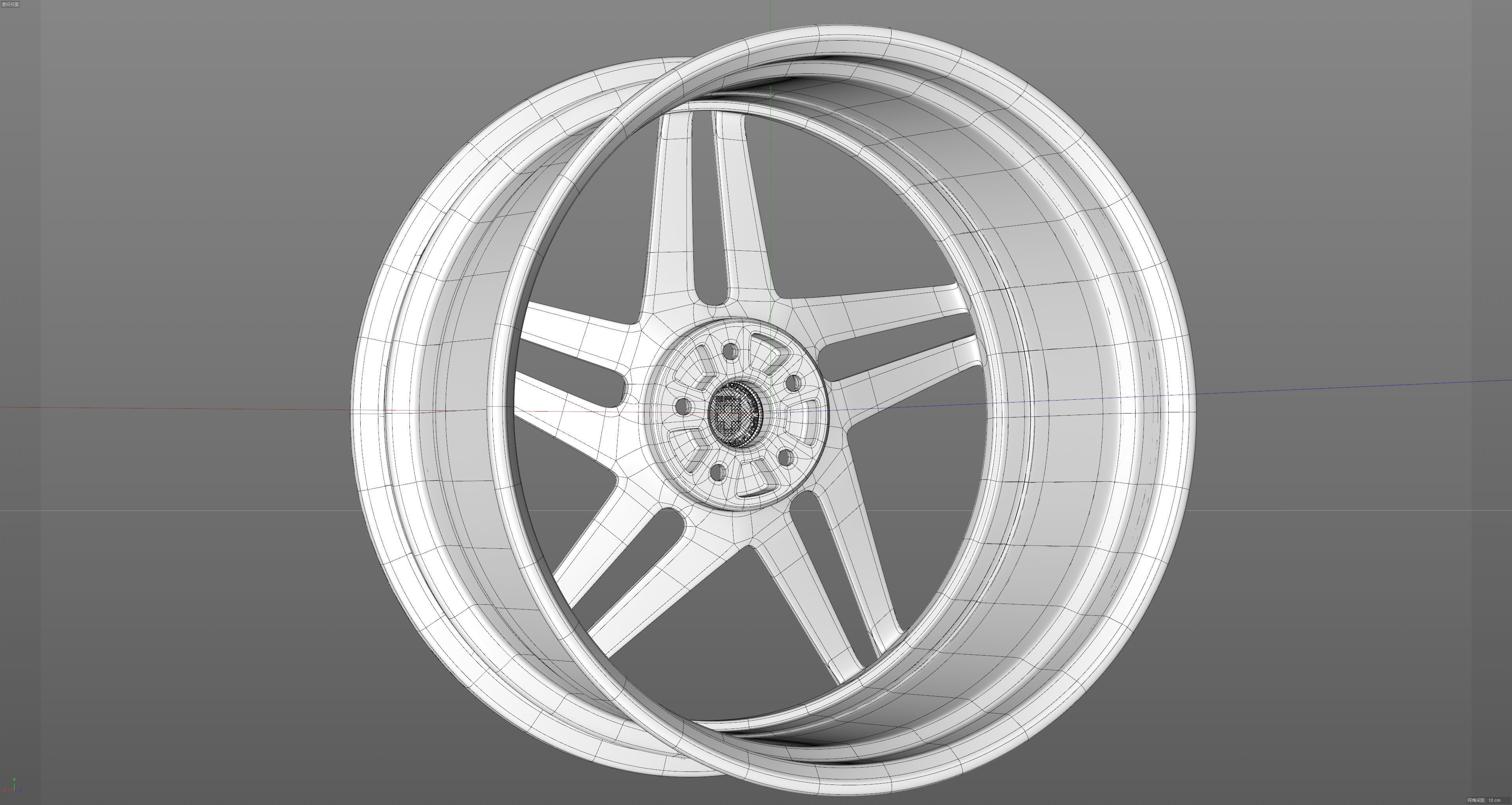 HRE RS307M Low-poly 3D model_25