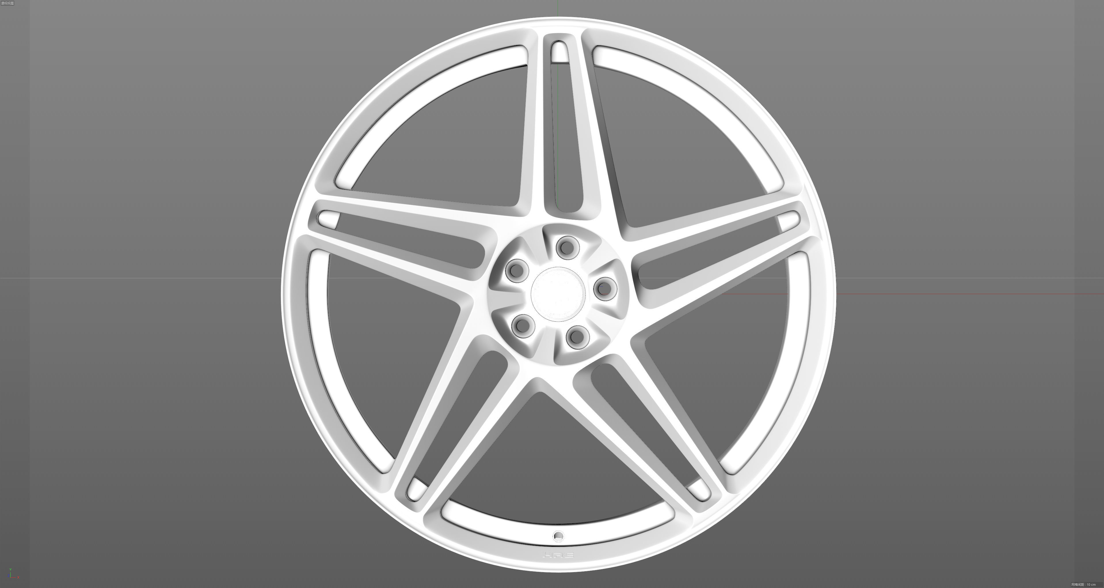 HRE RS307M Low-poly 3D model_12