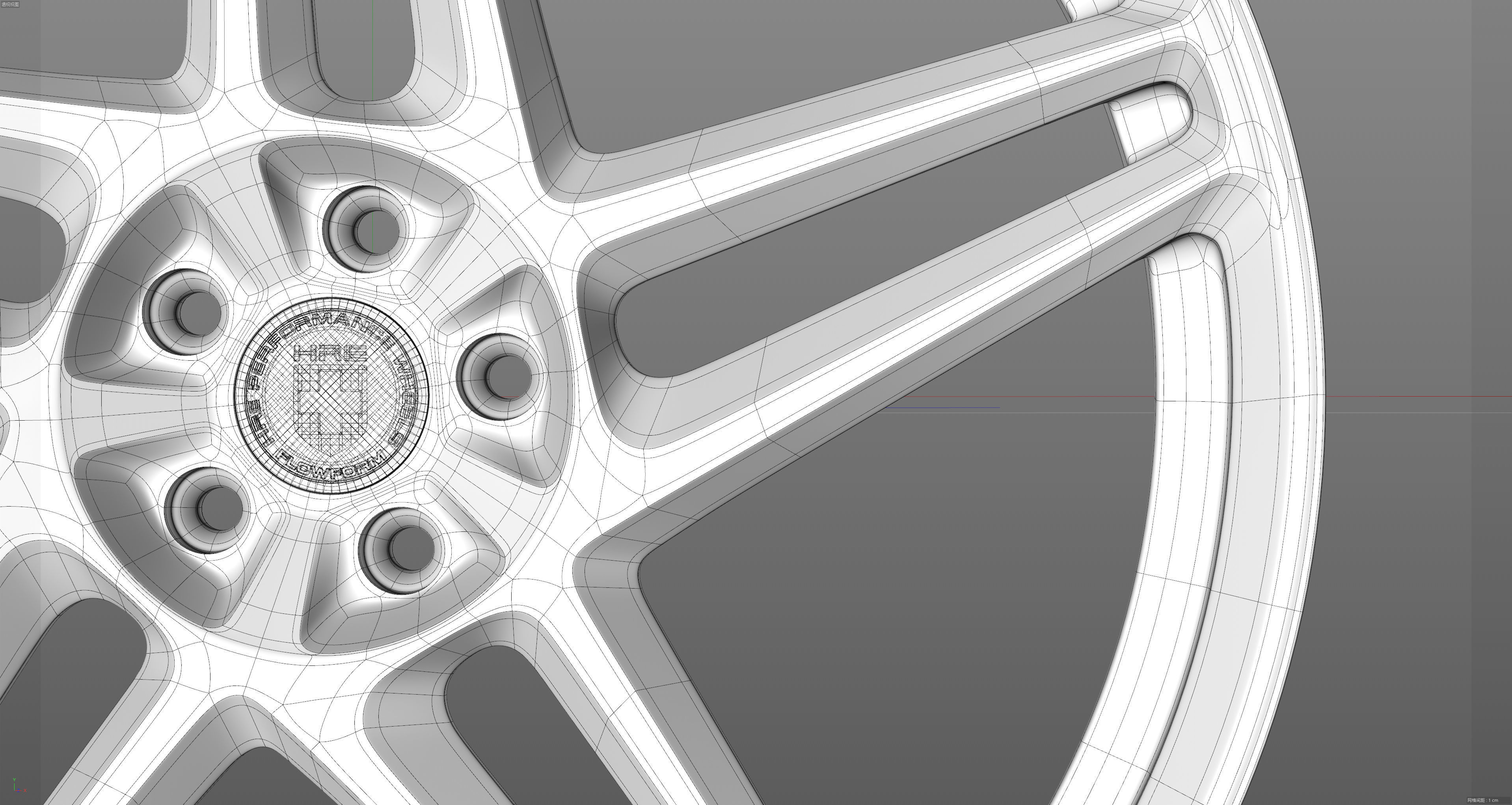 HRE RS307M Low-poly 3D model_32