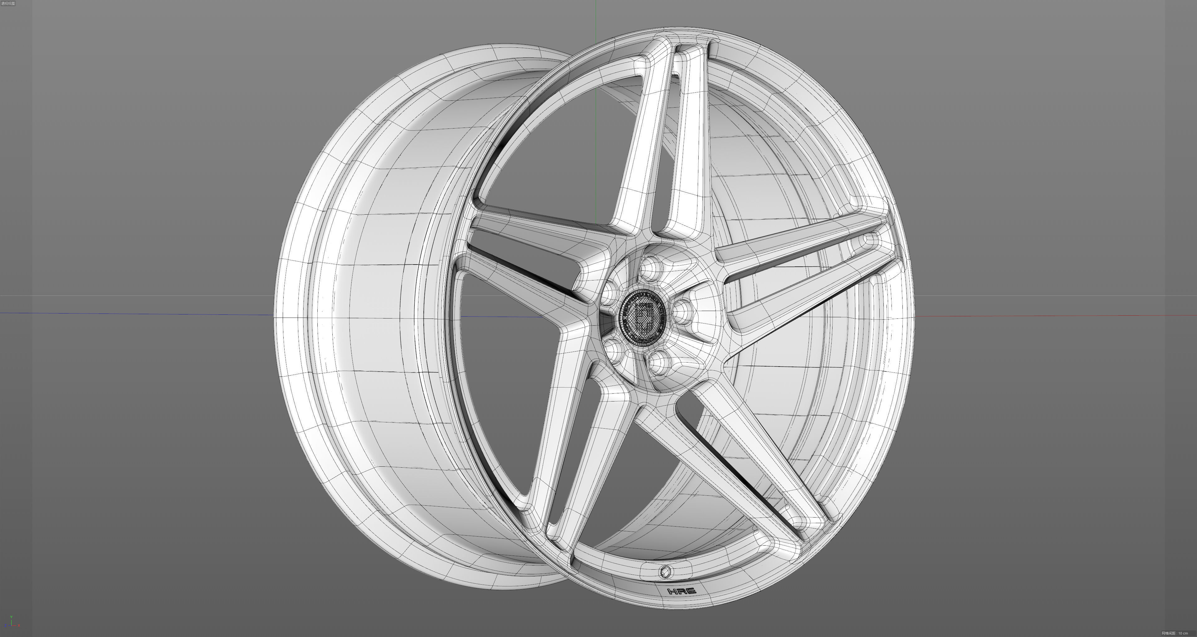 HRE RS307M Low-poly 3D model_22