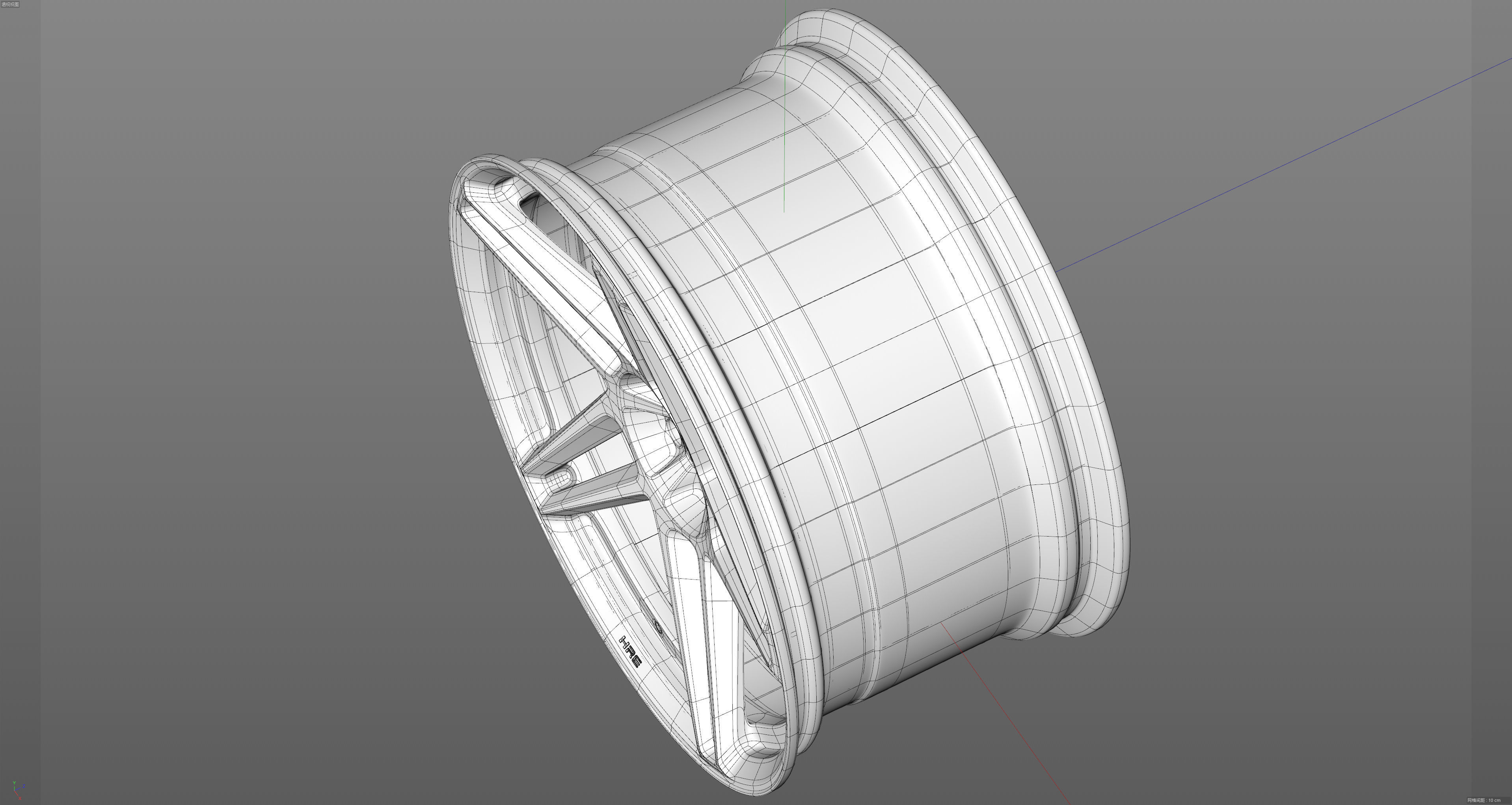 HRE RS307M Low-poly 3D model_27