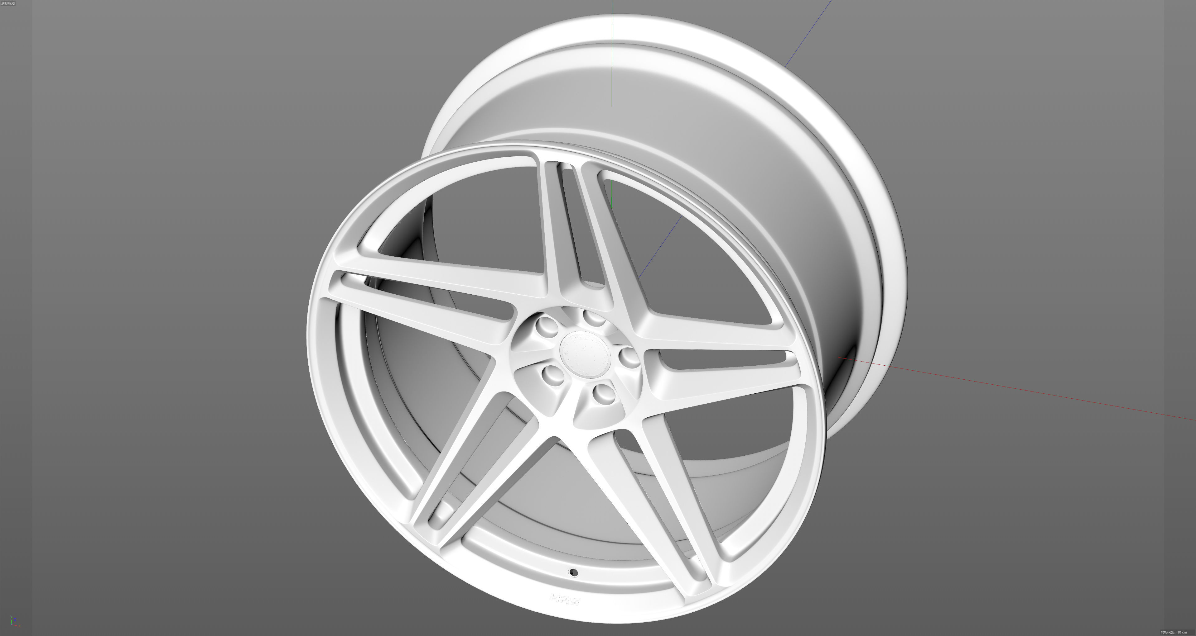 HRE RS307M Low-poly 3D model_13