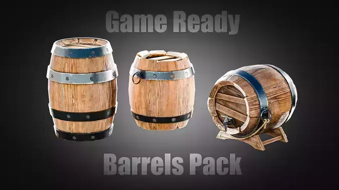 Wooden Barrels Pack