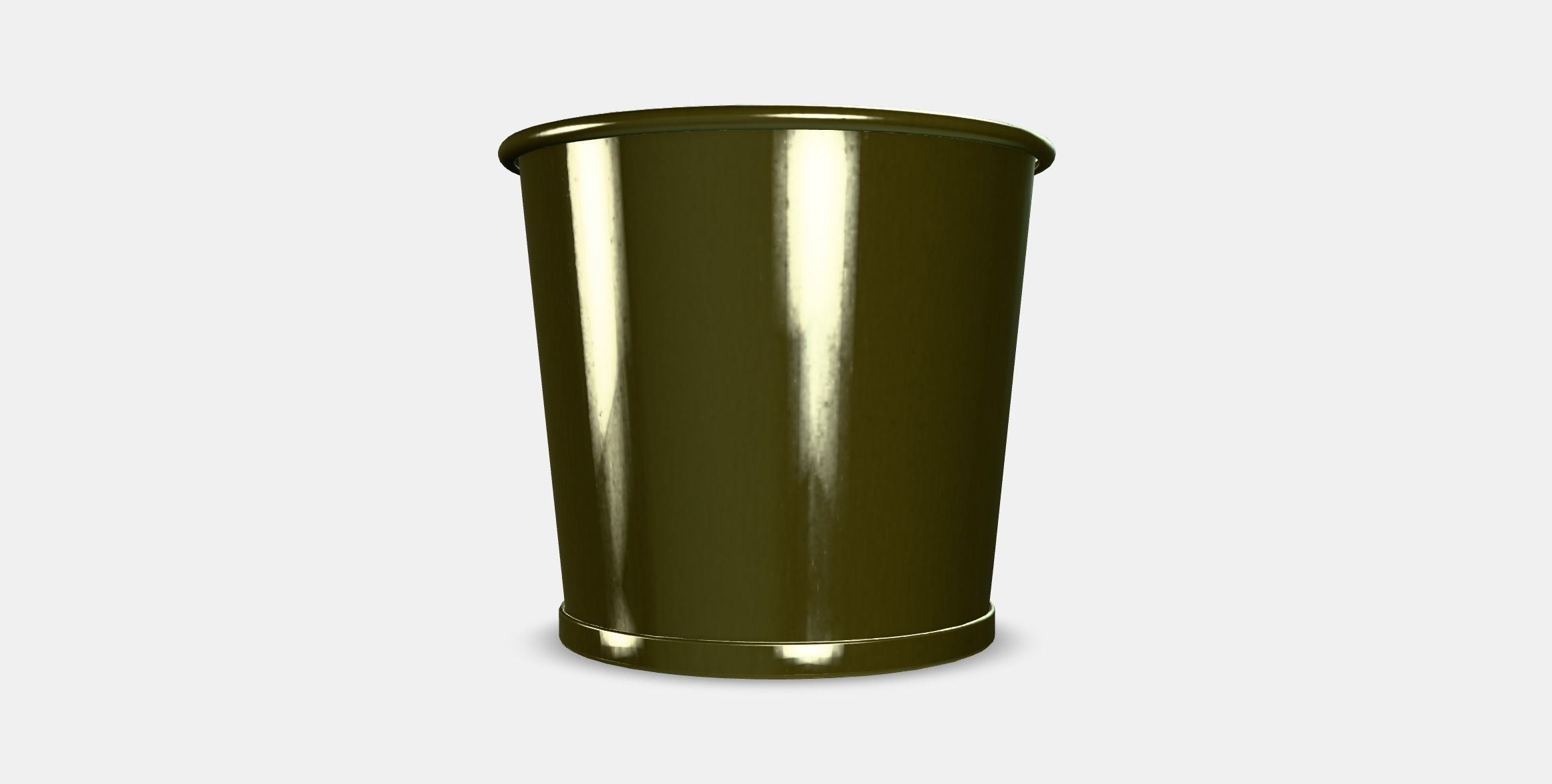 DAIDAI Plant pot 1 Low-poly 3D model_5