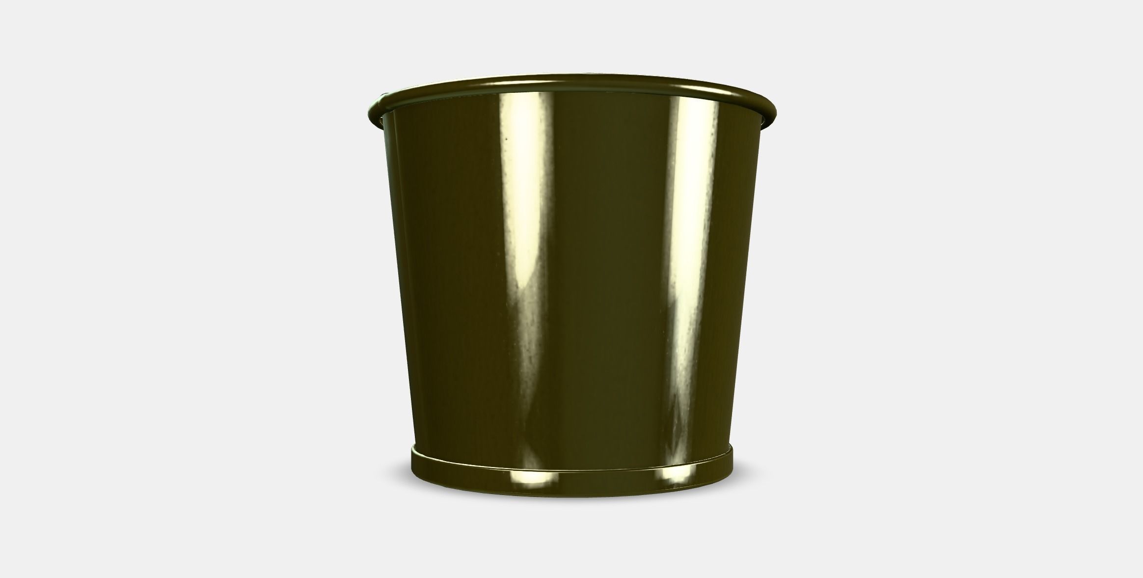 DAIDAI Plant pot 1 Low-poly 3D model_15