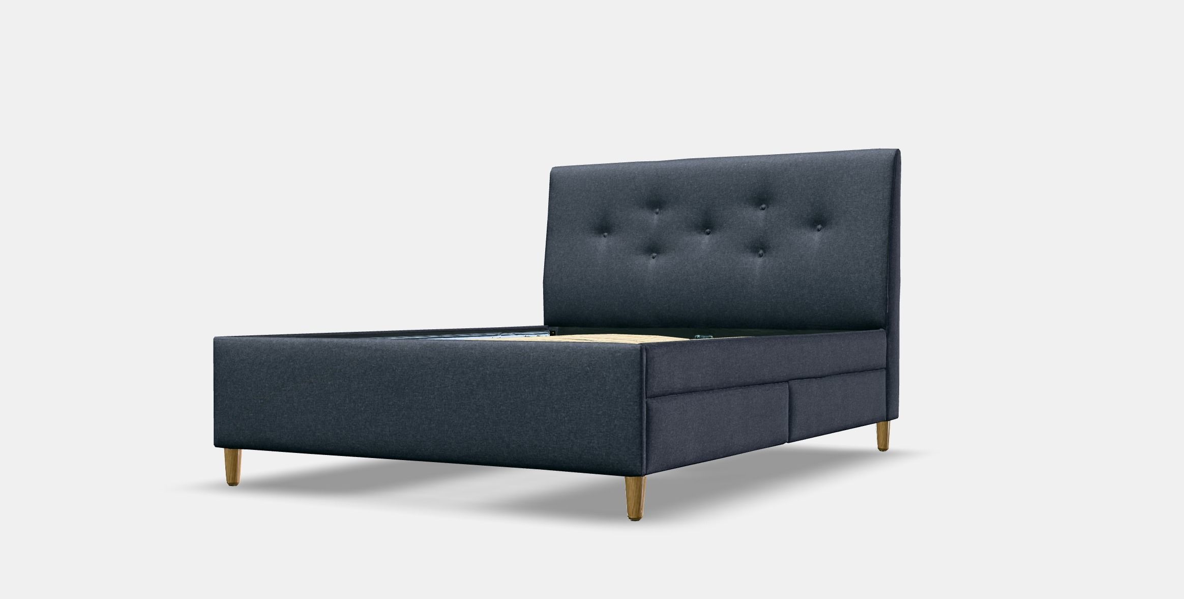 IDANAS Upholstered storage bed 1 Low-poly 3D model_12