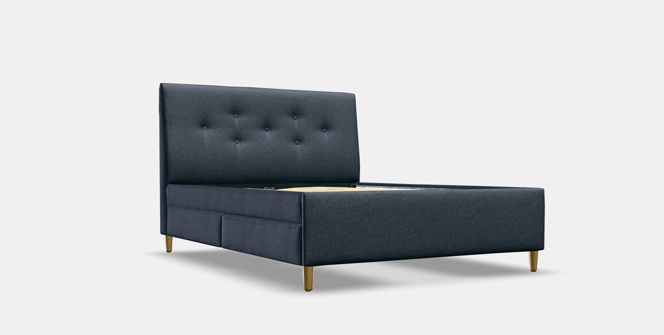 IDANAS Upholstered storage bed 1 Low-poly 3D model_10