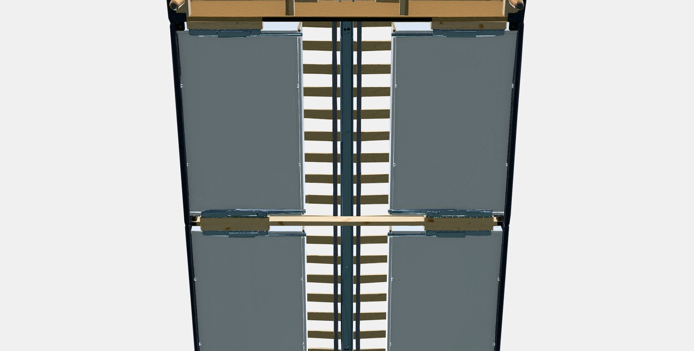 IDANAS Upholstered storage bed 1 Low-poly 3D model_6