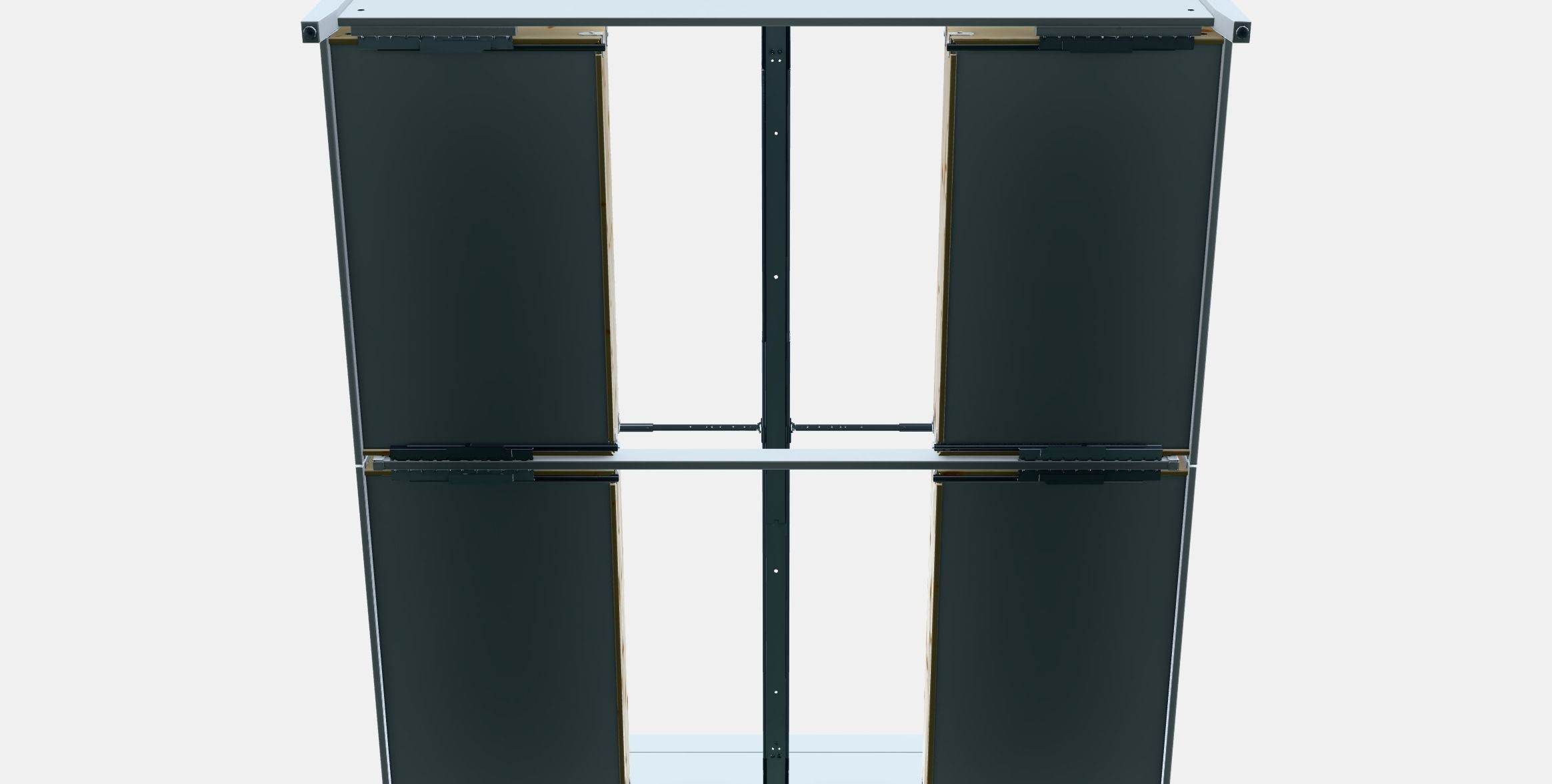 IDANAS Bed frame with storage Low-poly 3D model_8