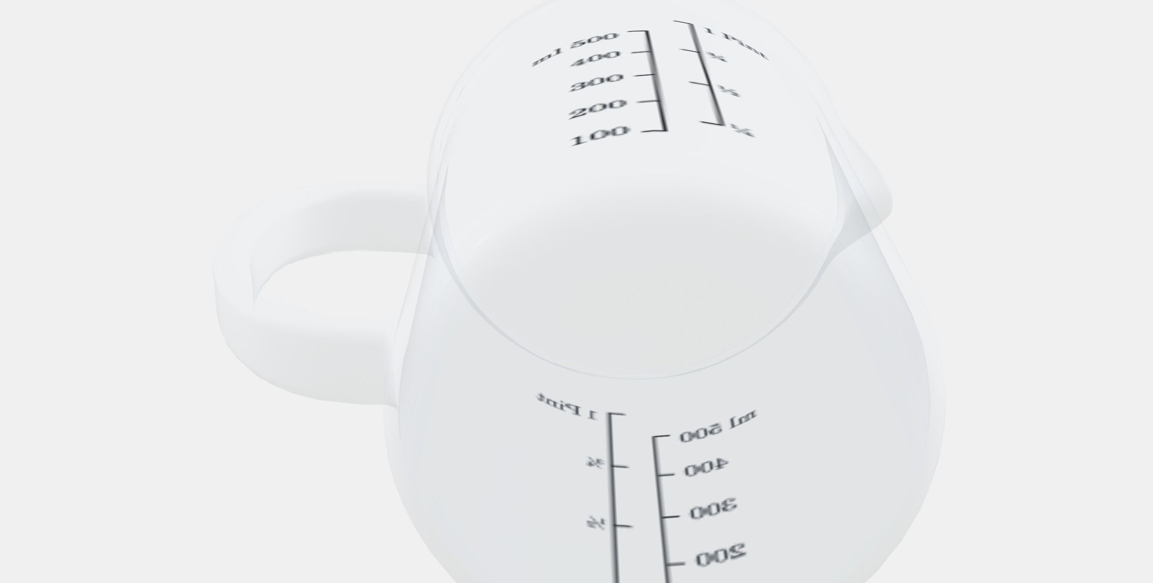 VARDAGEN Measuring jug 1 Low-poly 3D model_8