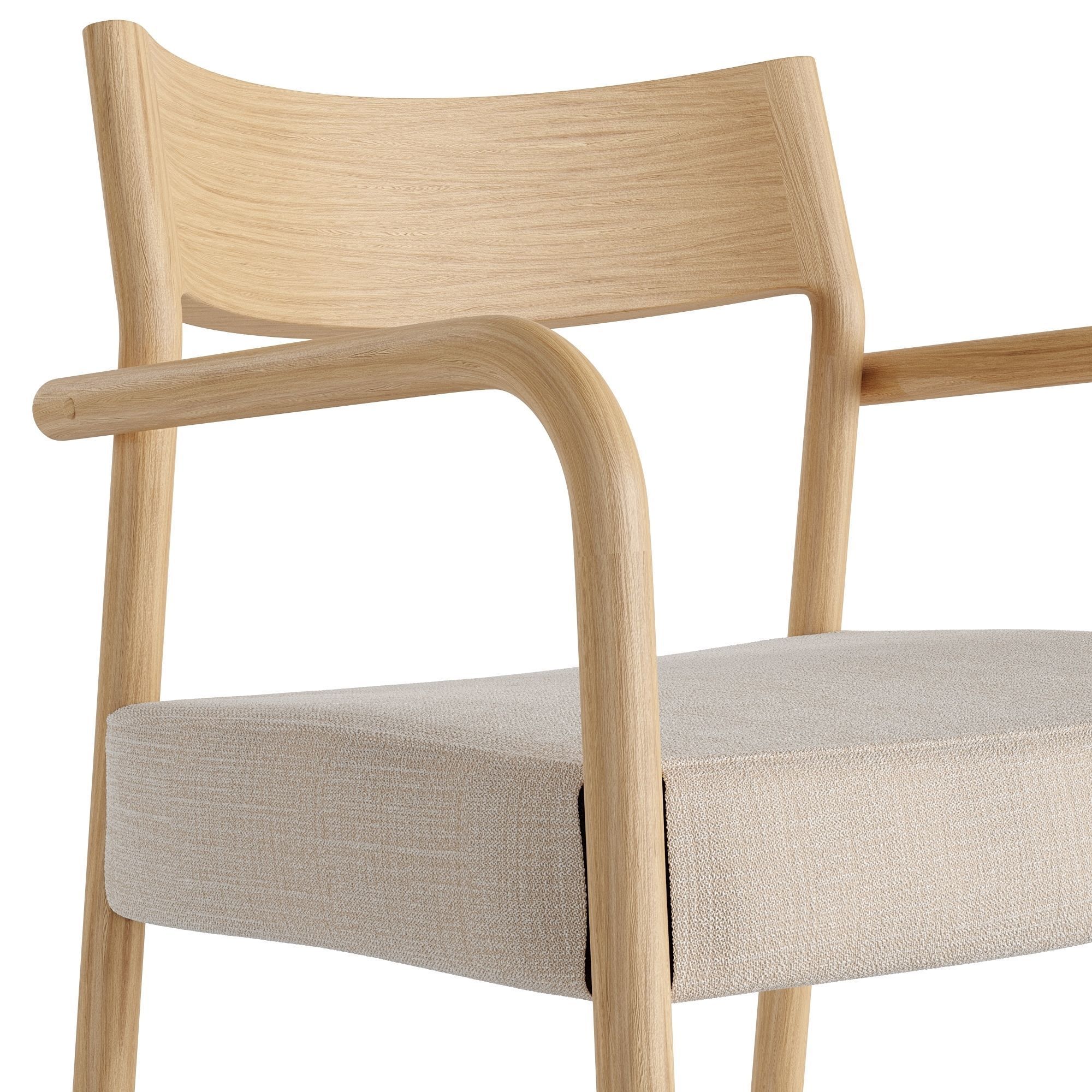 Falconera chair Low-poly 3D model_1