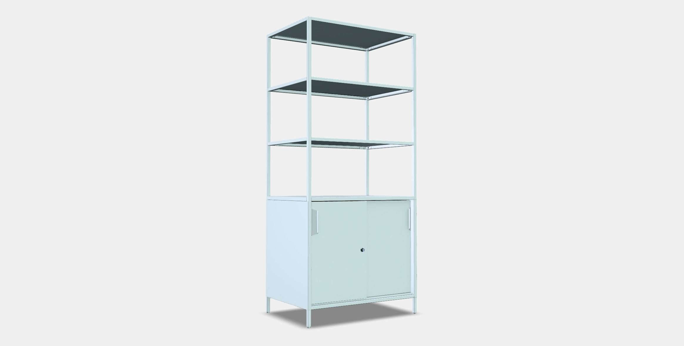 TROTTEN Cabinet with sliding doors 1 Low-poly 3D model_4