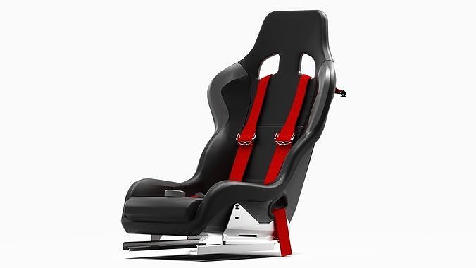 Racing Bucket Seat  Low-poly 3D model