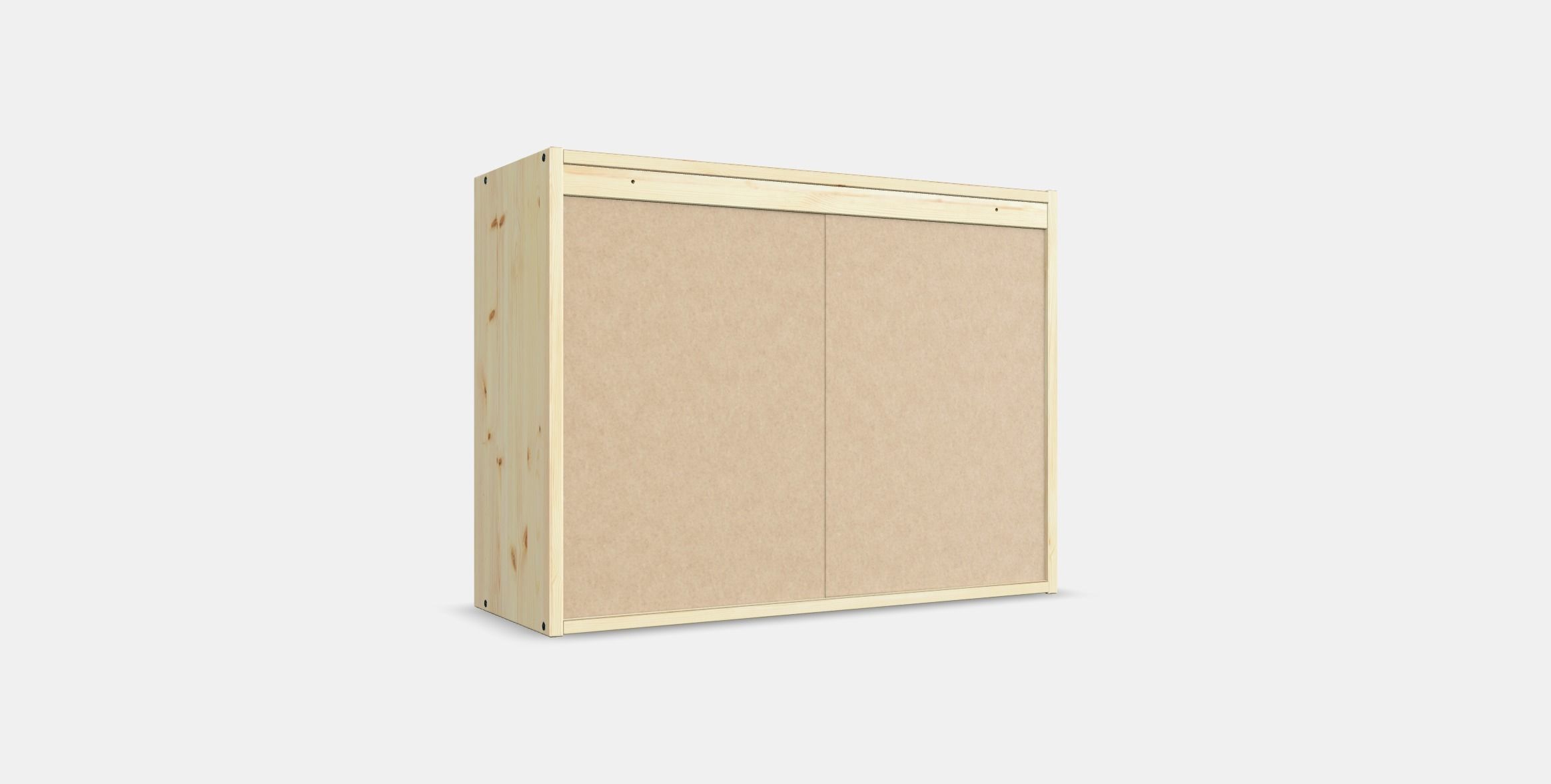 IVAR Cabinet with sliding doors Low-poly 3D model_16