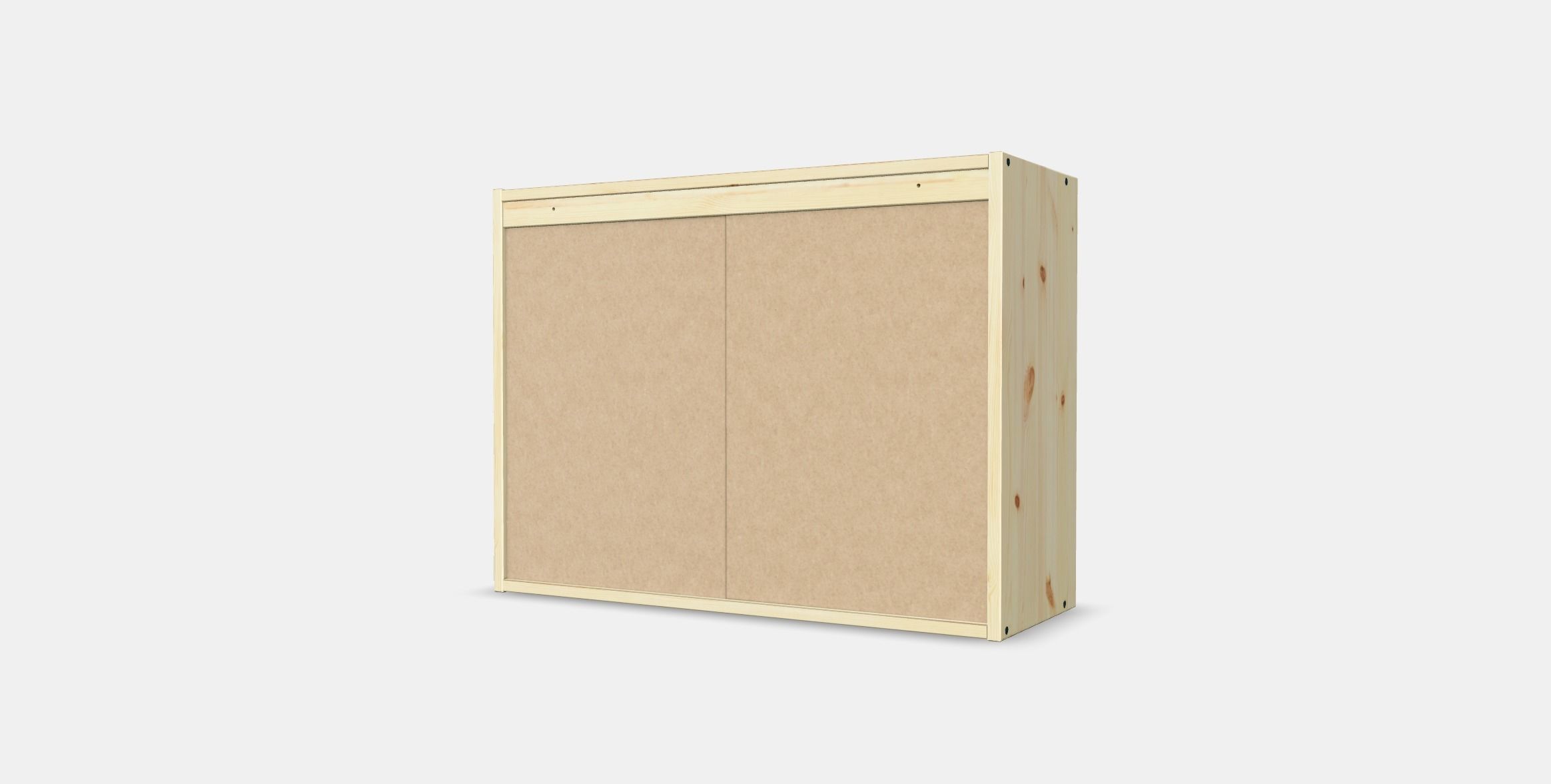 IVAR Cabinet with sliding doors Low-poly 3D model_2