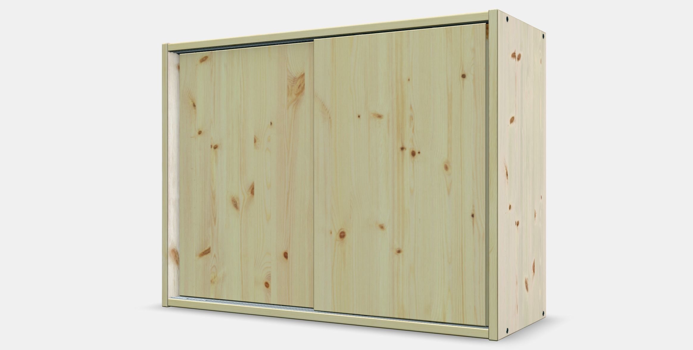 IVAR Cabinet with sliding doors Low-poly 3D model_13