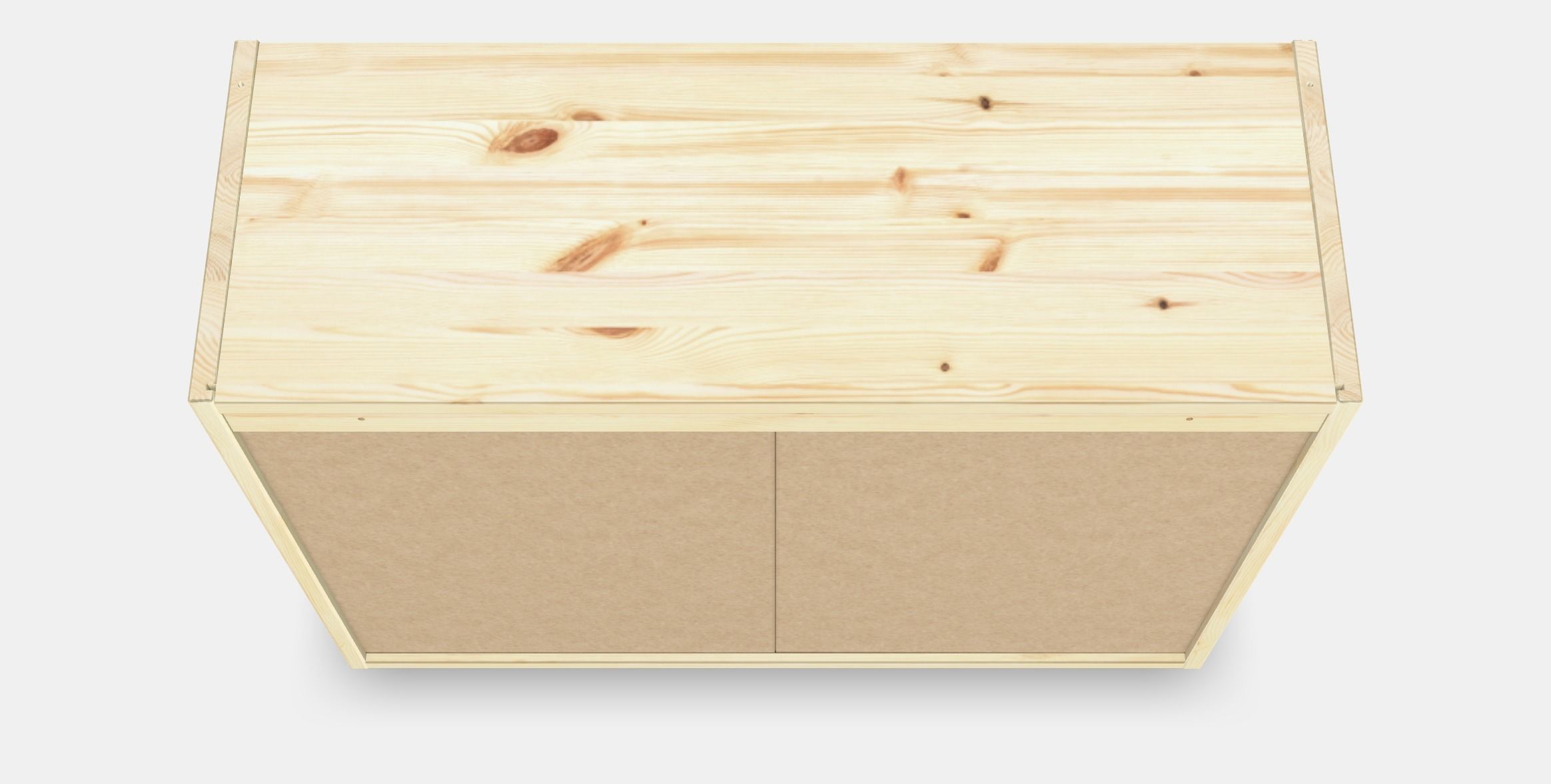 IVAR Cabinet with sliding doors Low-poly 3D model_4