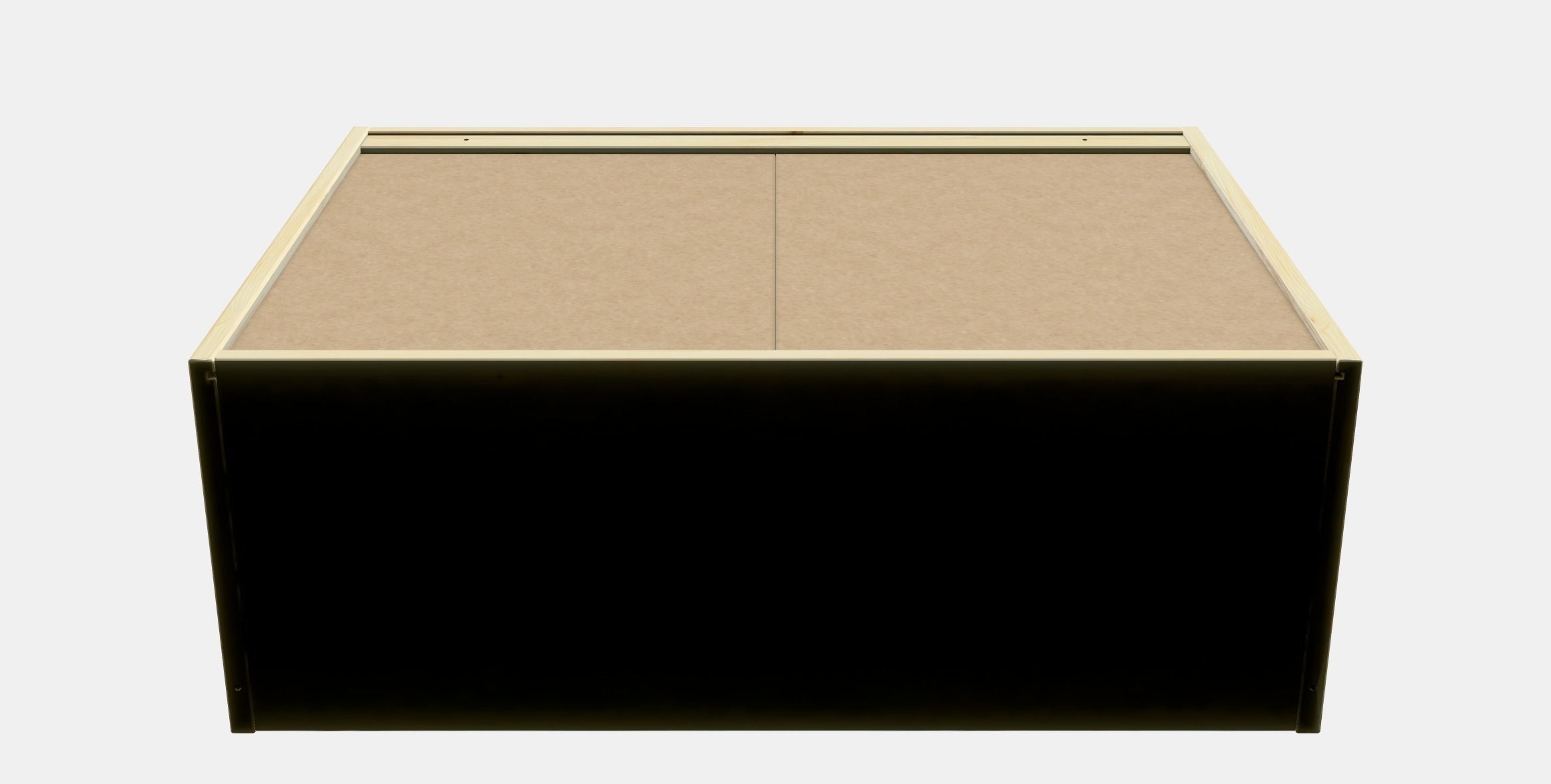 IVAR Cabinet with sliding doors Low-poly 3D model_10