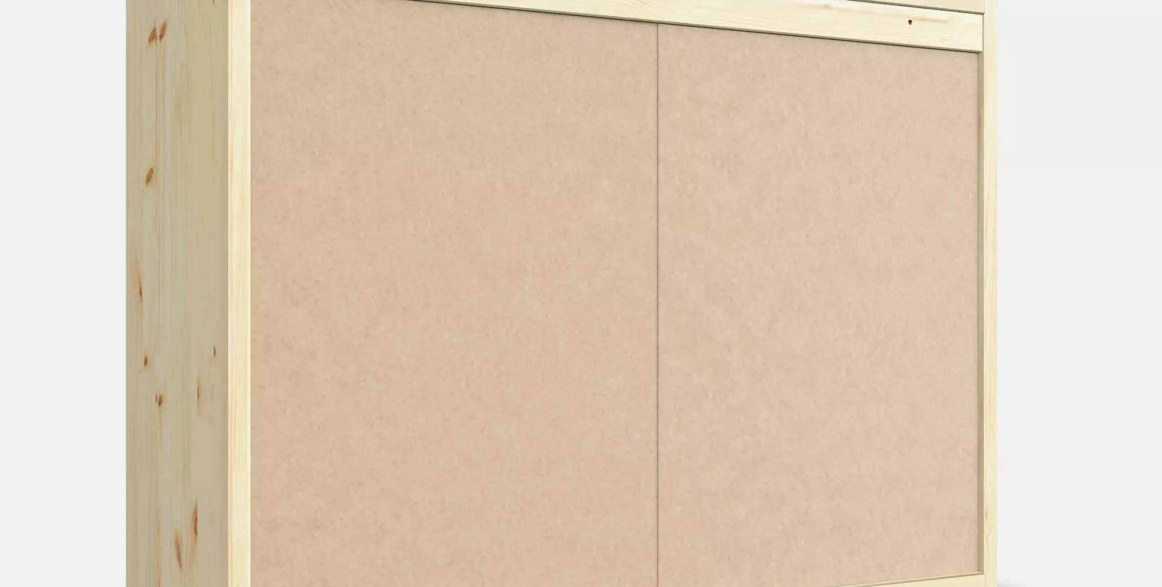 IVAR Cabinet with sliding doors Low-poly 3D model_0