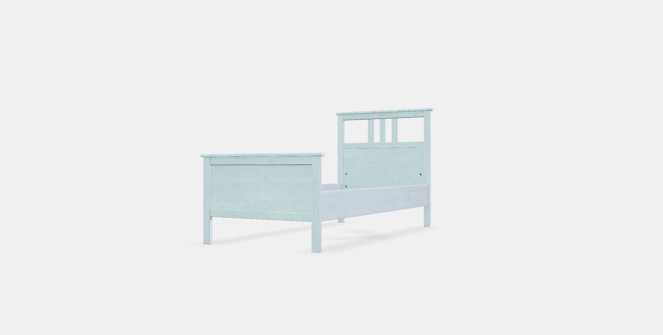 HEMNES Bed frame 3 Low-poly 3D model_12