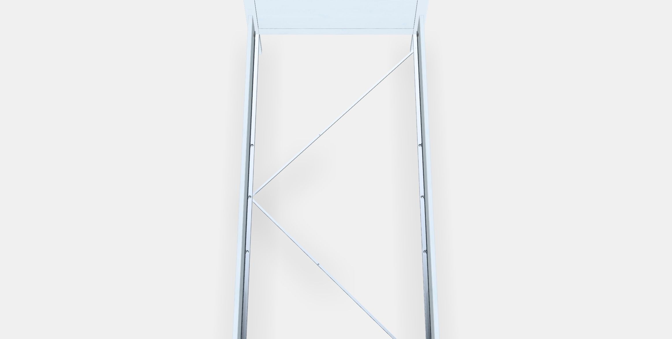 HEMNES Bed frame 3 Low-poly 3D model_4