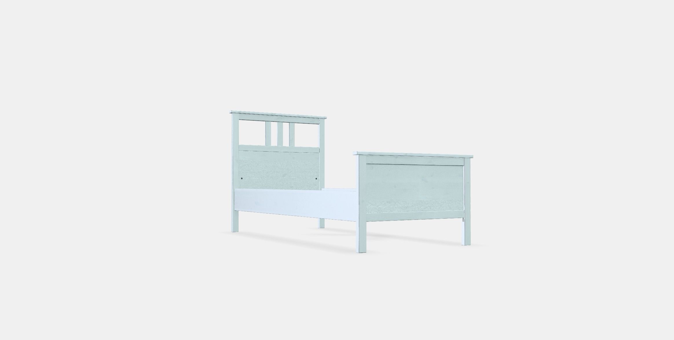 HEMNES Bed frame 3 Low-poly 3D model_3