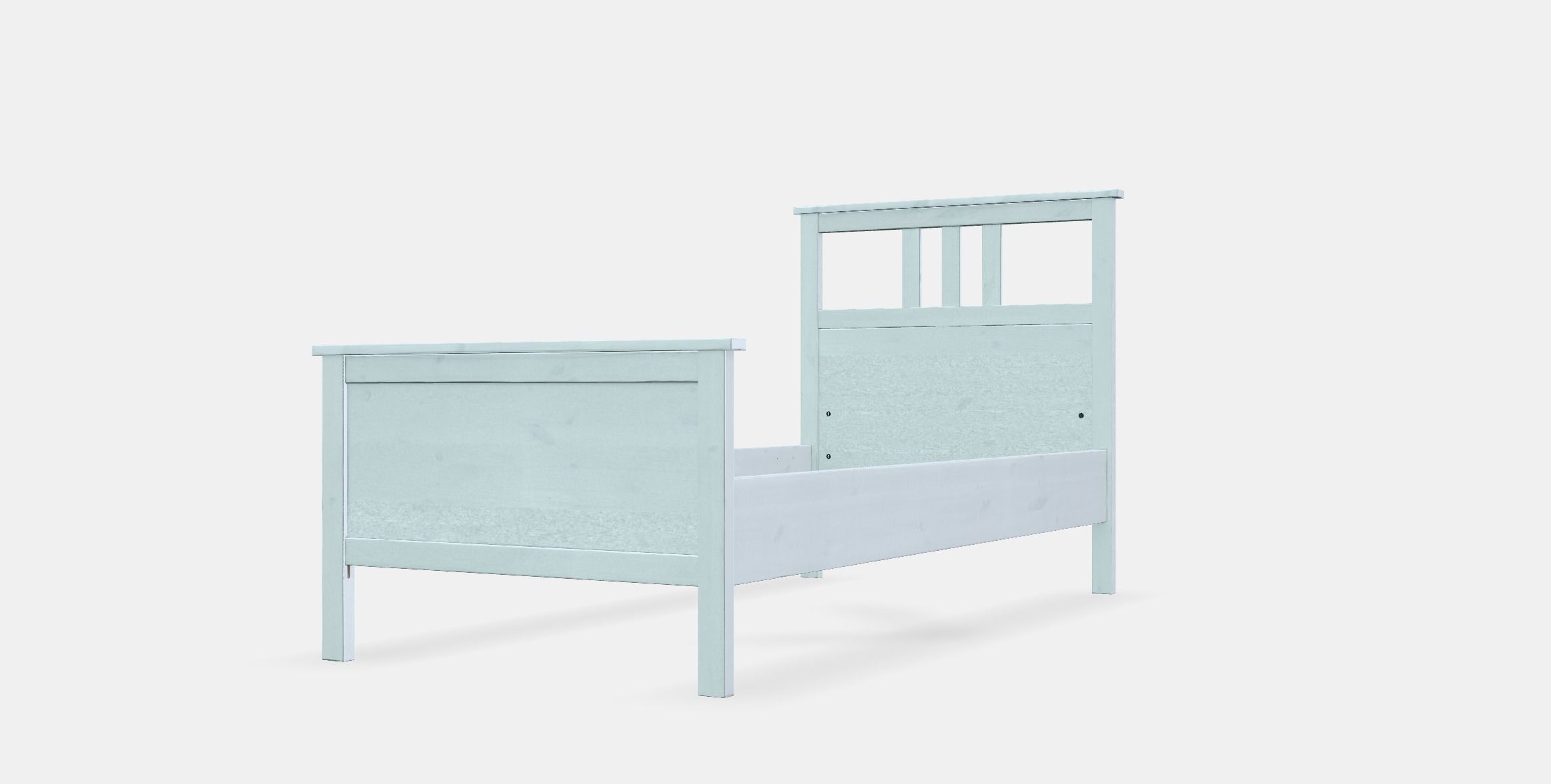 HEMNES Bed frame 3 Low-poly 3D model_13
