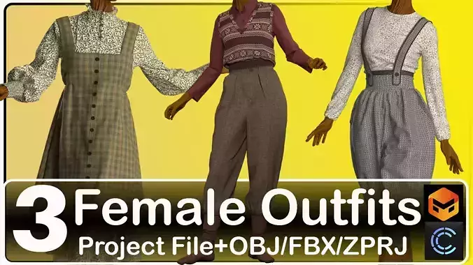 3 Female outfits