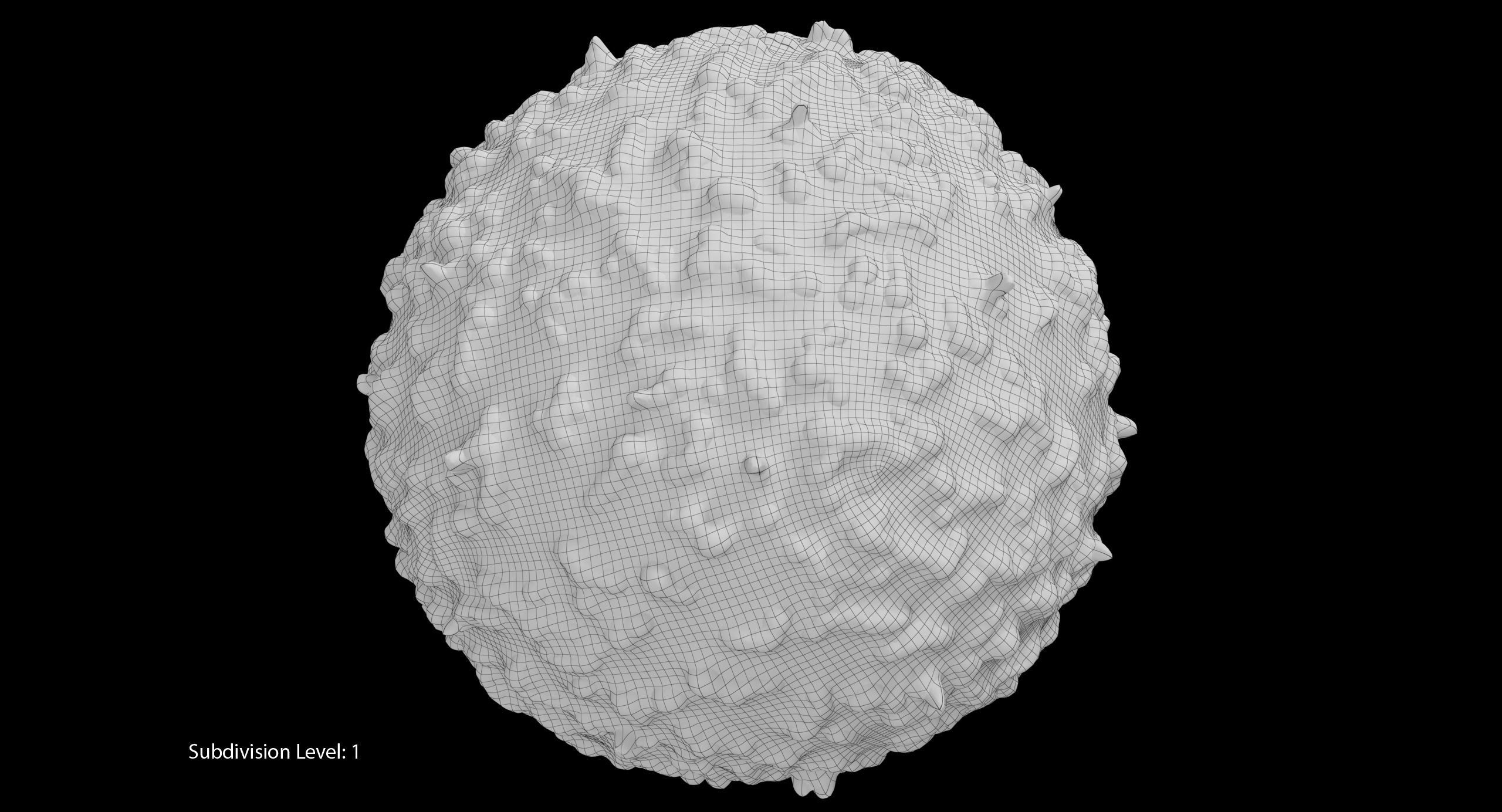 White Blood Cell Low-poly 3D model_22