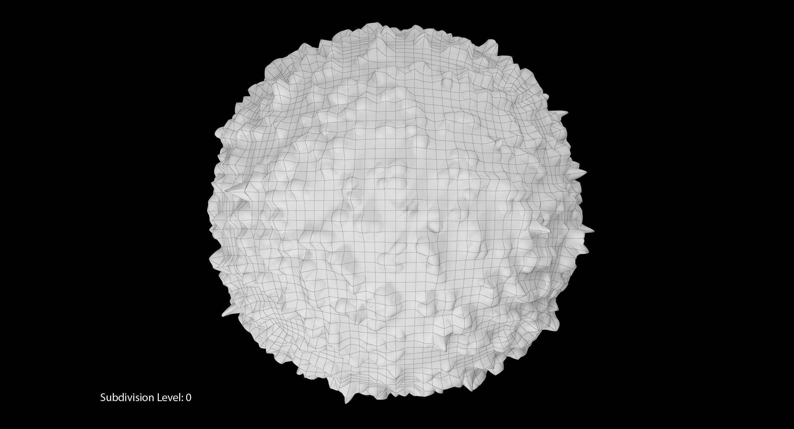 White Blood Cell Low-poly 3D model_17