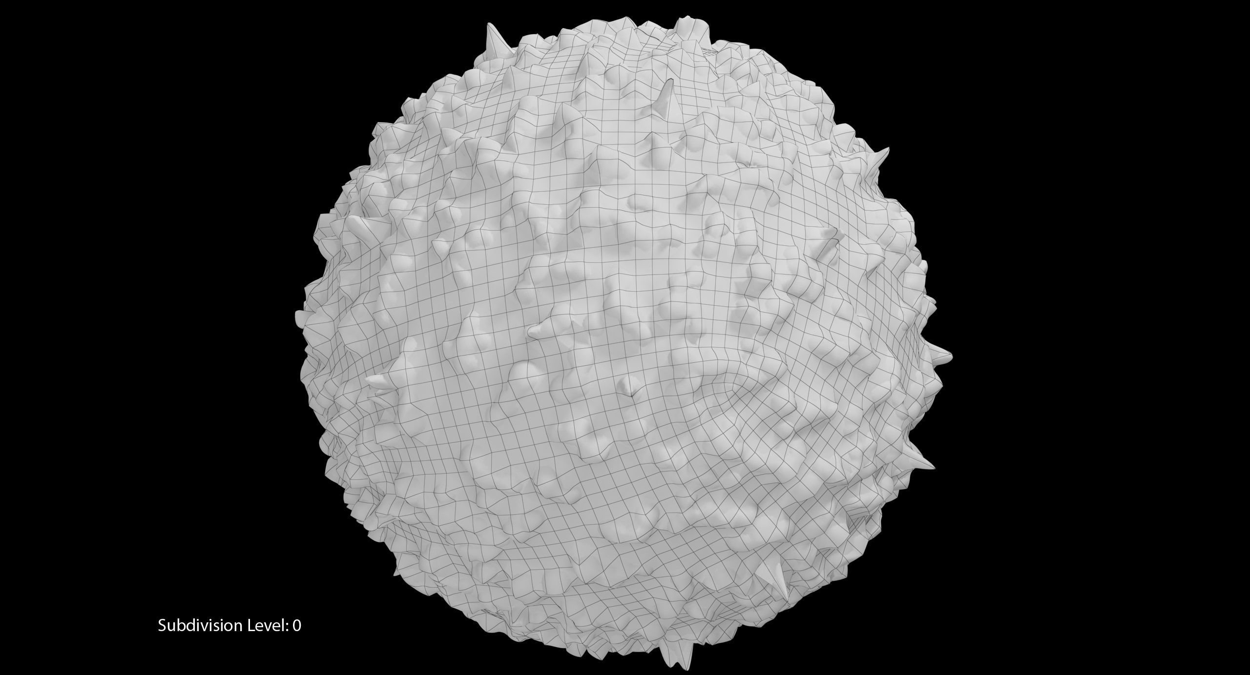 White Blood Cell Low-poly 3D model_21