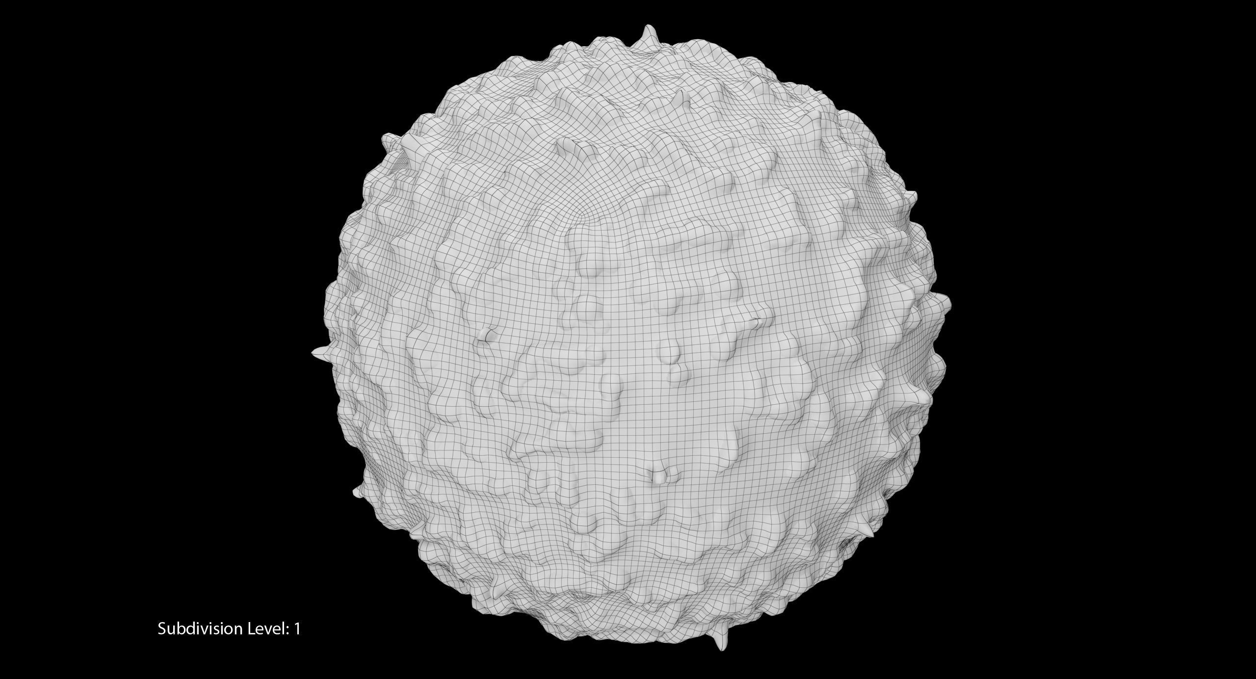 White Blood Cell Low-poly 3D model_20