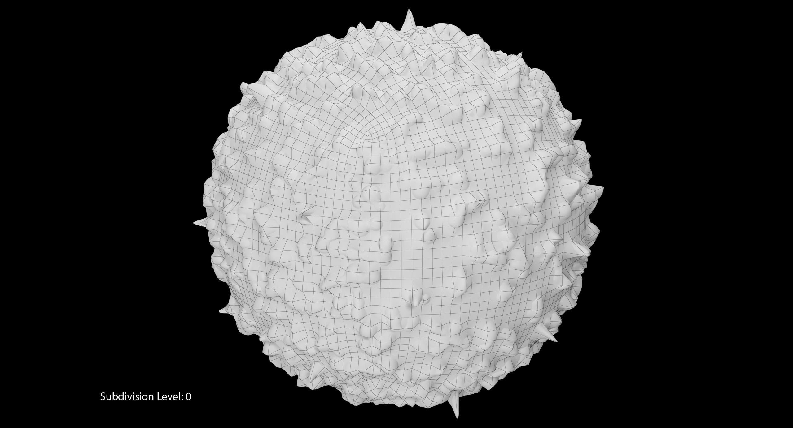 White Blood Cell Low-poly 3D model_19