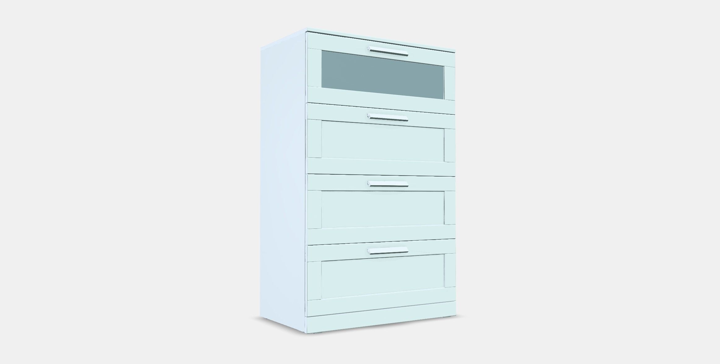 BRIMNES Chest of 4 drawers Low-poly 3D model_2