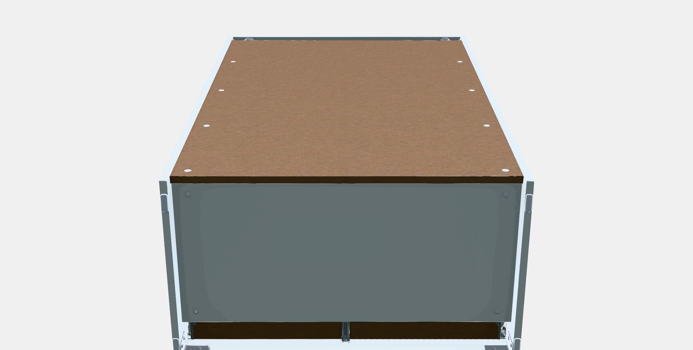 BRIMNES Chest of 4 drawers Low-poly 3D model_5