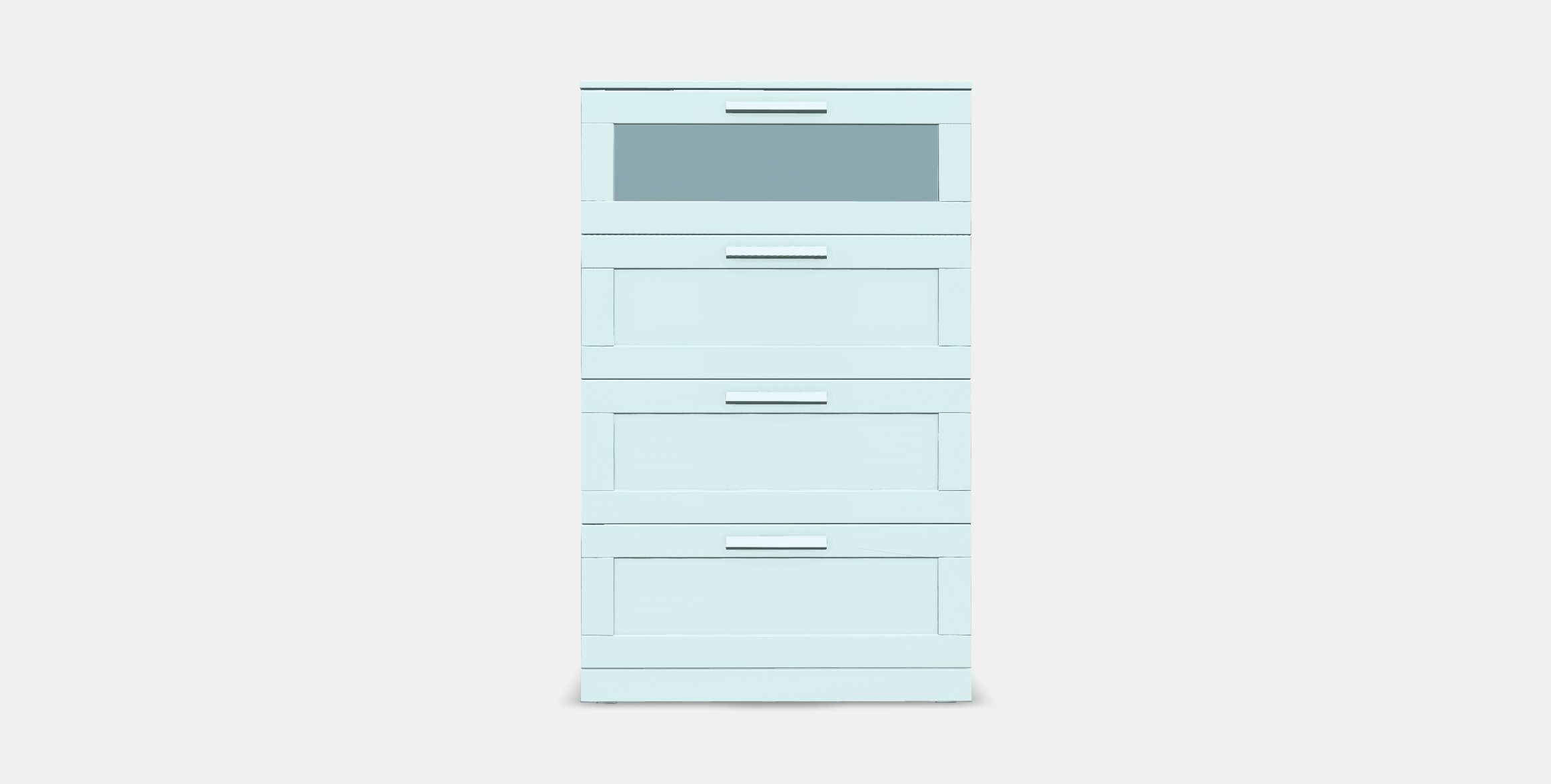 BRIMNES Chest of 4 drawers Low-poly 3D model_9