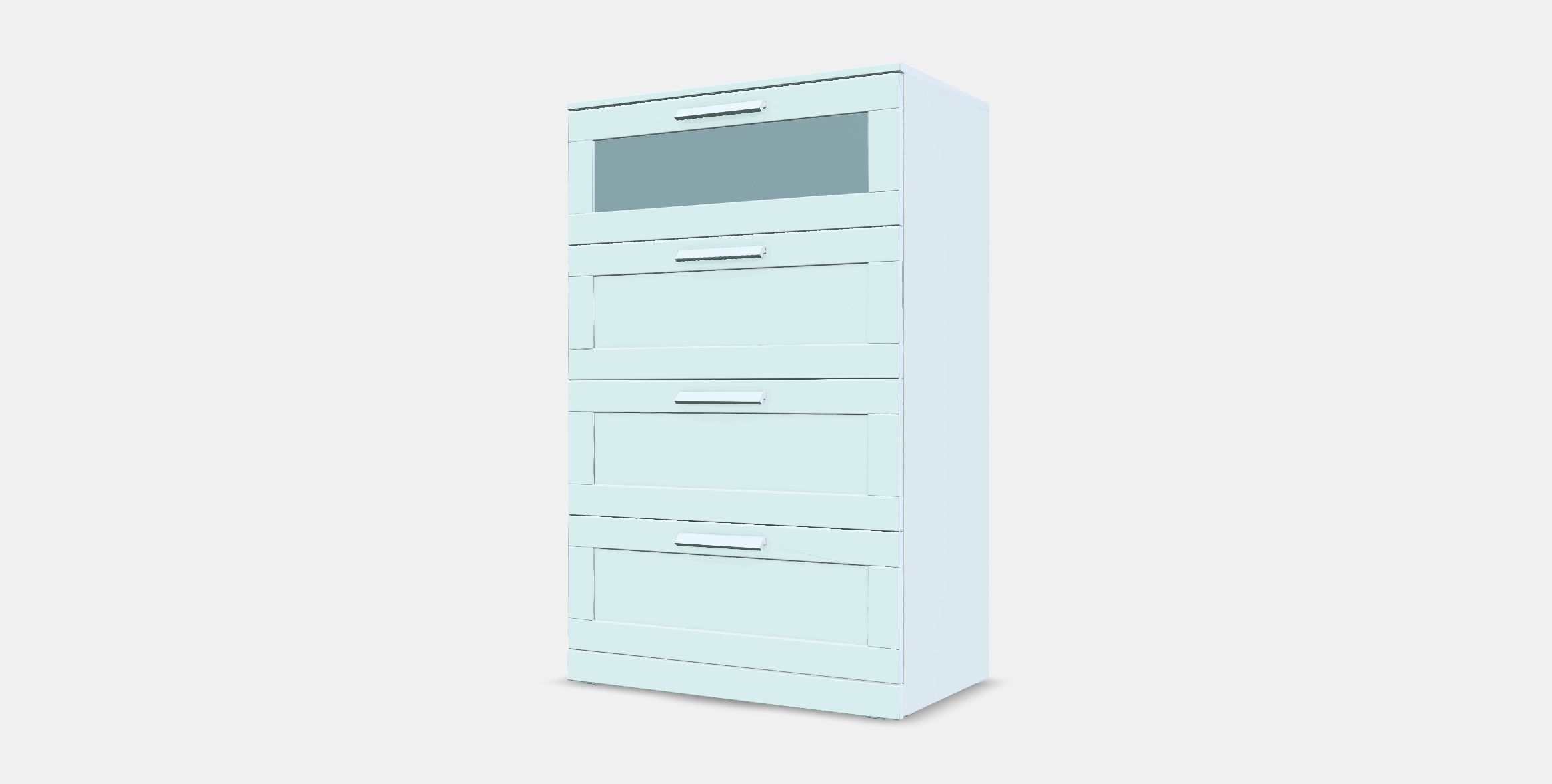 BRIMNES Chest of 4 drawers Low-poly 3D model_11