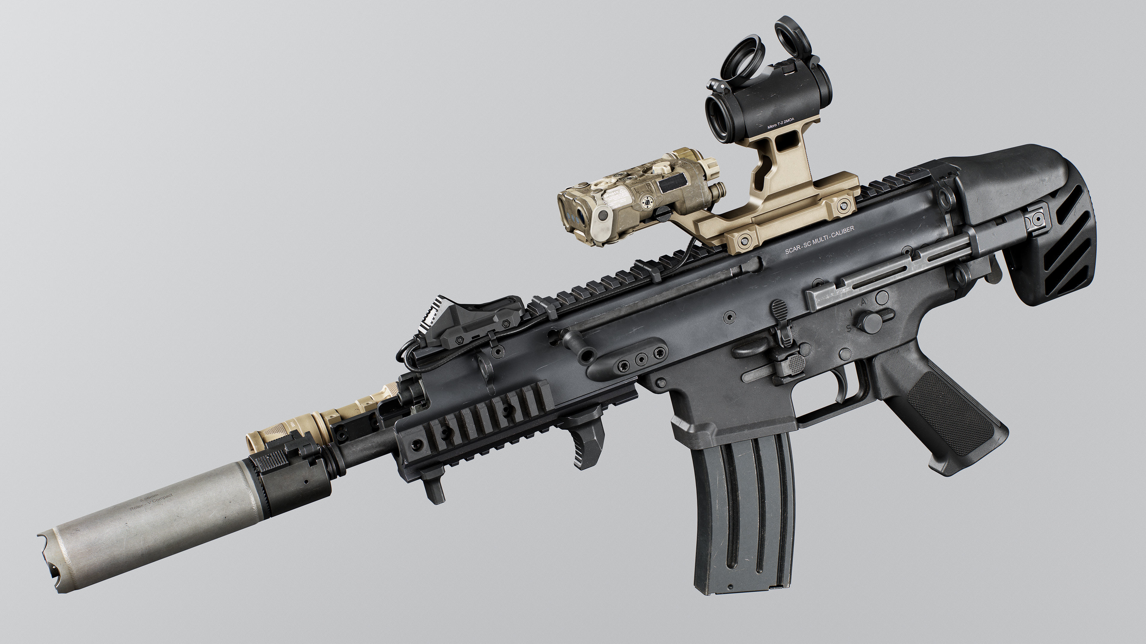 FN SCAR SC Low-poly 3D model_7