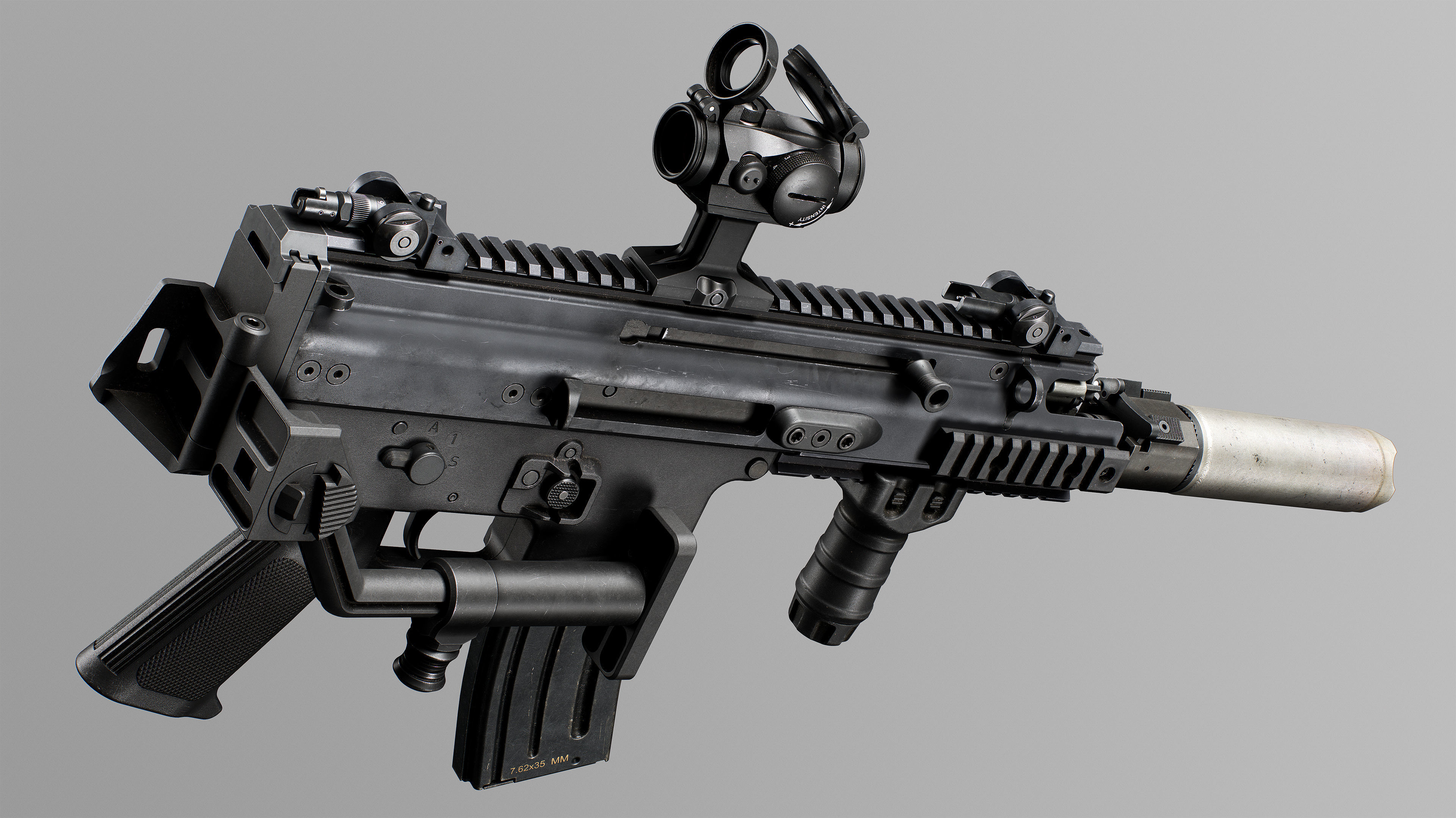 FN SCAR SC Low-poly 3D model_11