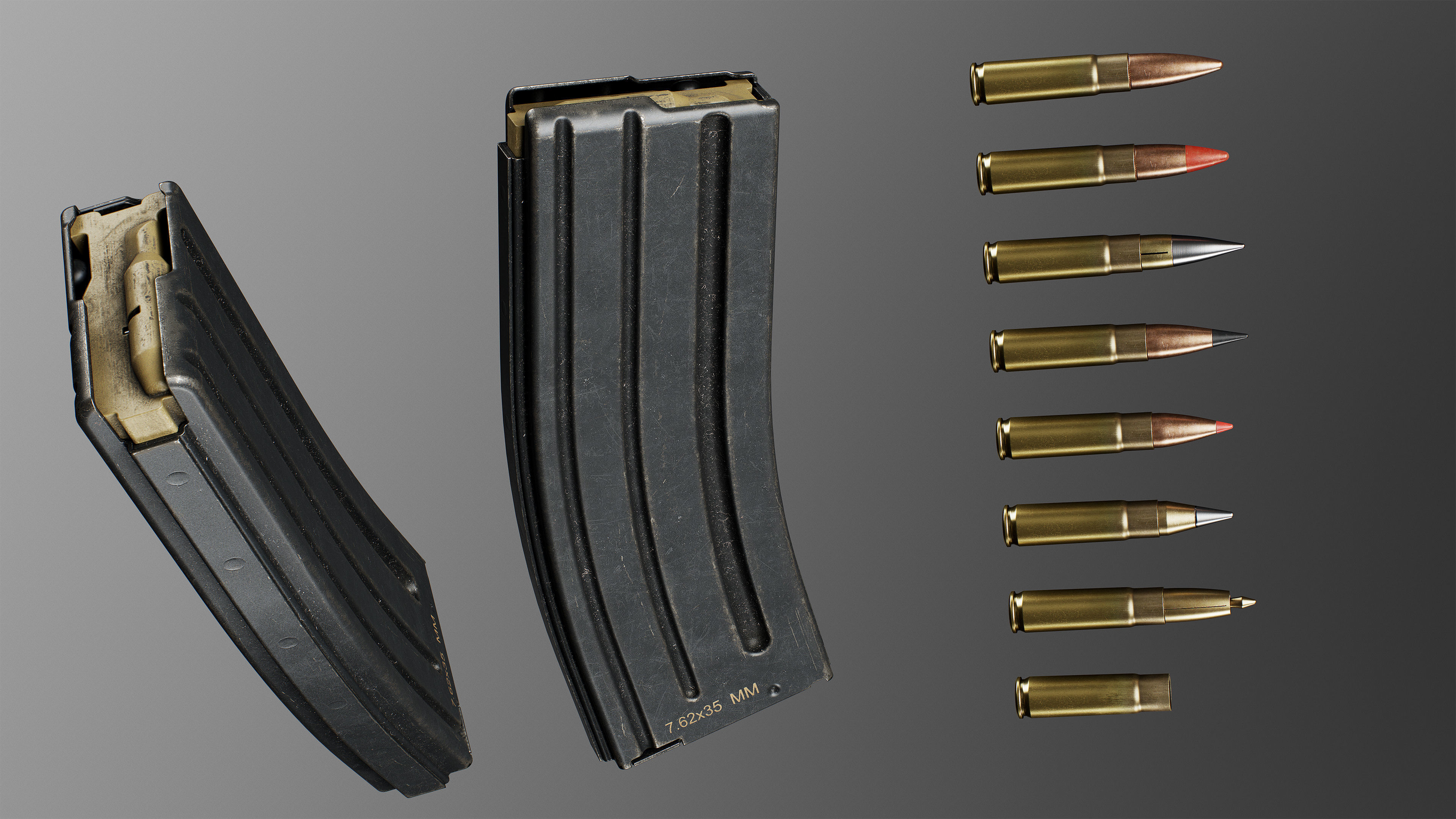 FN SCAR SC Low-poly 3D model_14