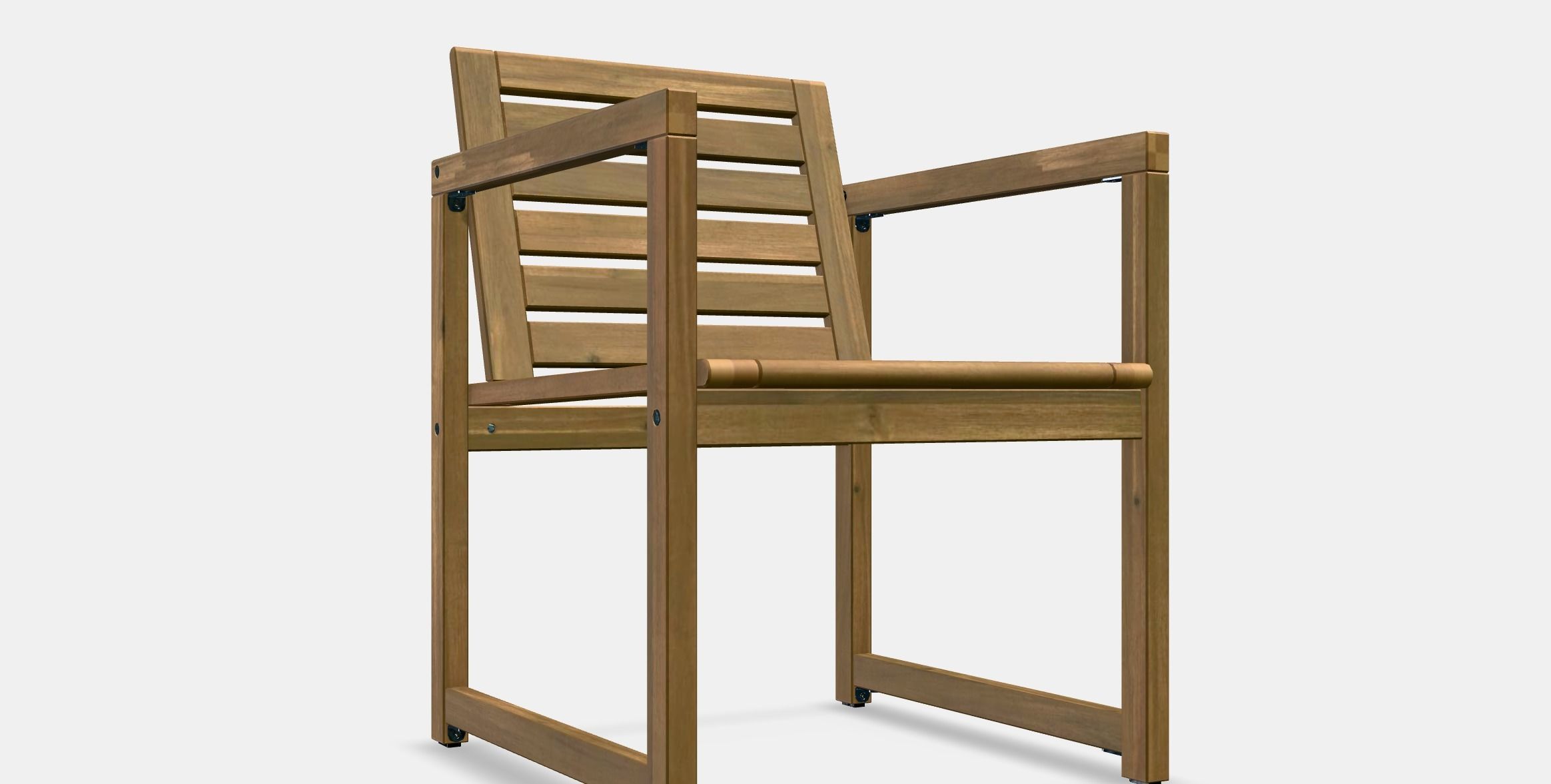 NAMMARO Chair with armrests outdoor Low-poly 3D model_9