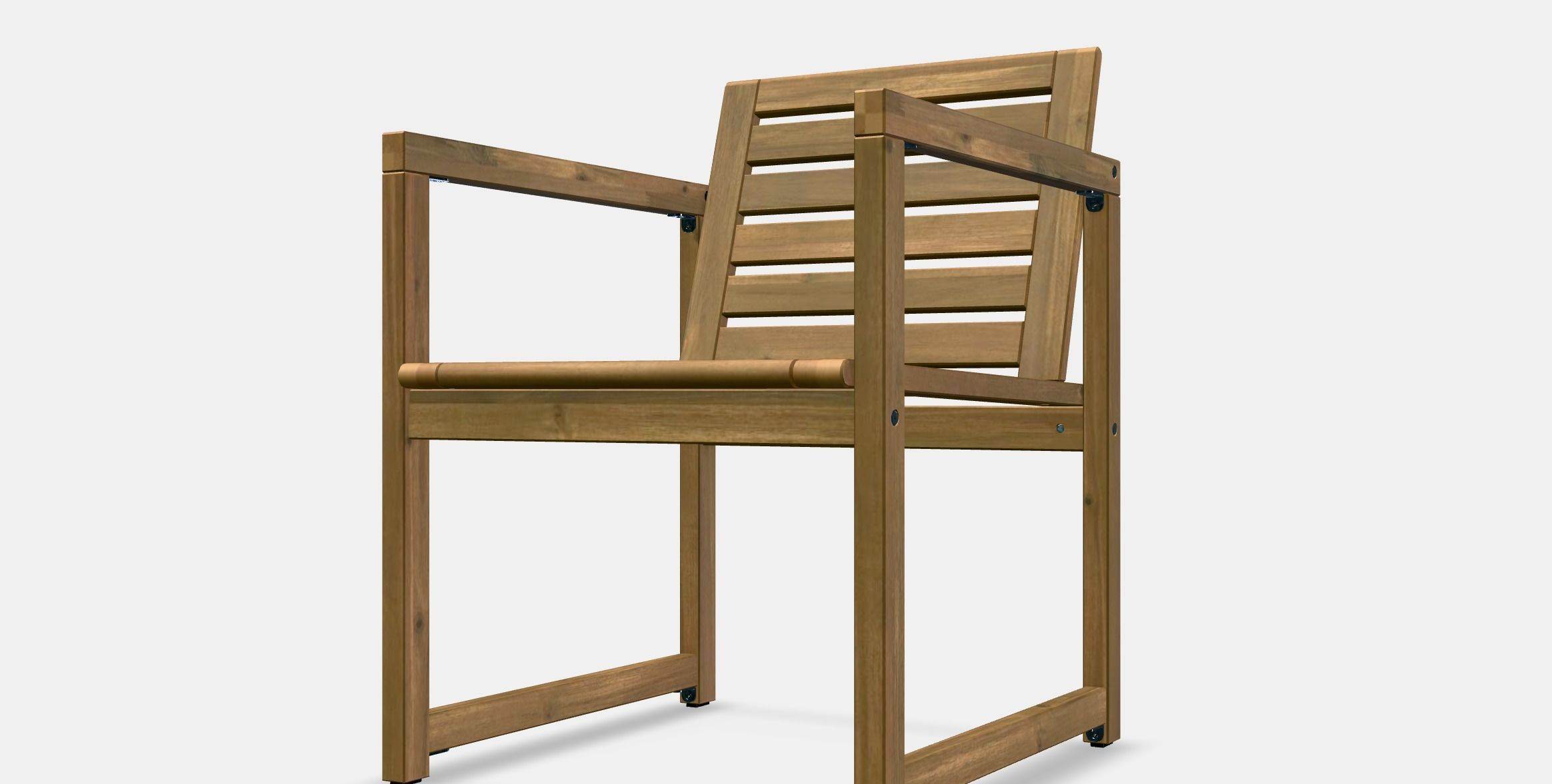 NAMMARO Chair with armrests outdoor Low-poly 3D model_13