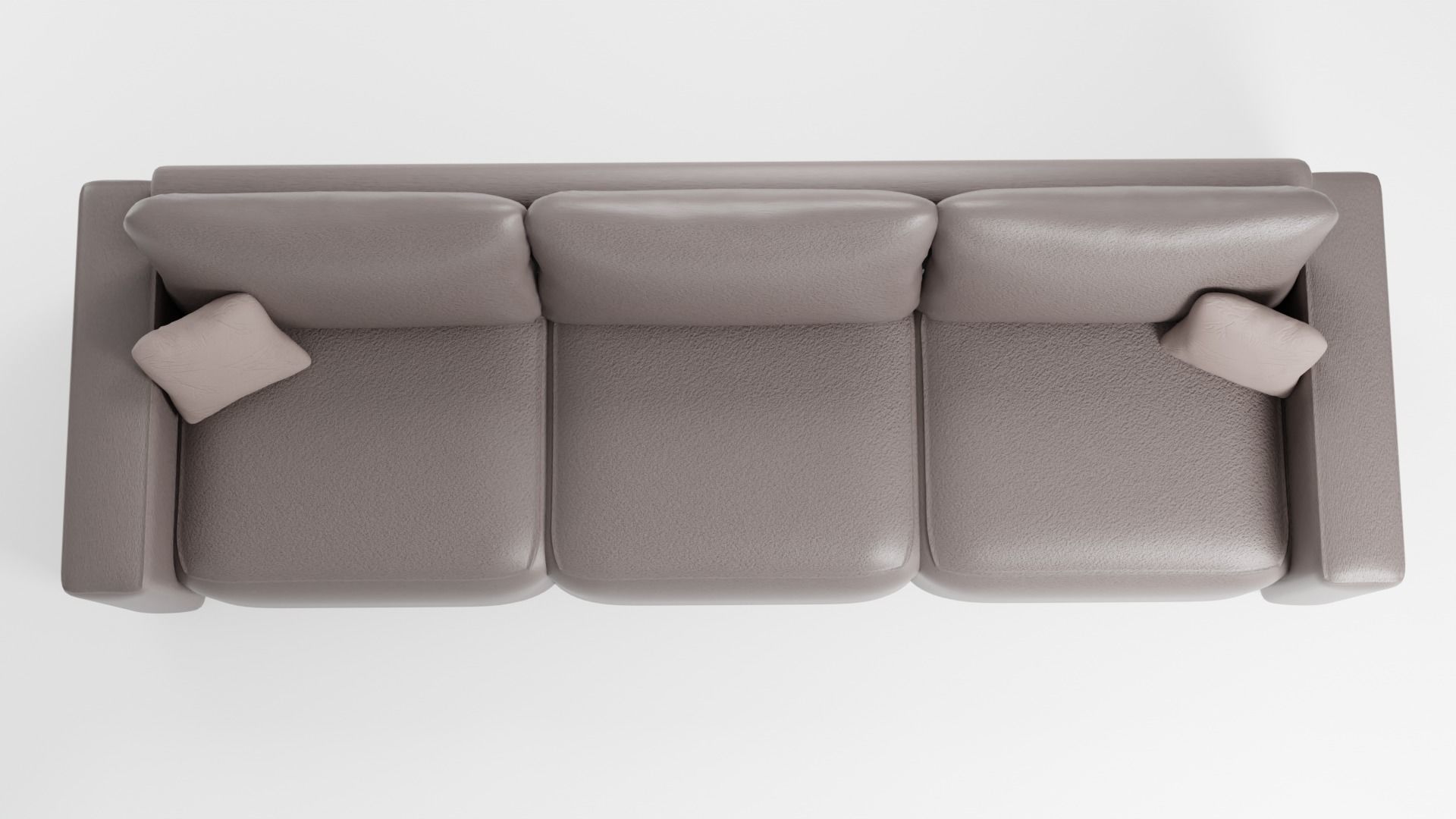 Stylish sofa made of high quality leather in dark colors 3D model_5