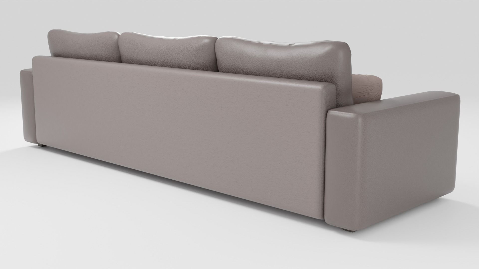 Stylish sofa made of high quality leather in dark colors 3D model_2