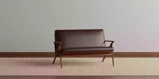 Cavell Leather Loveseat