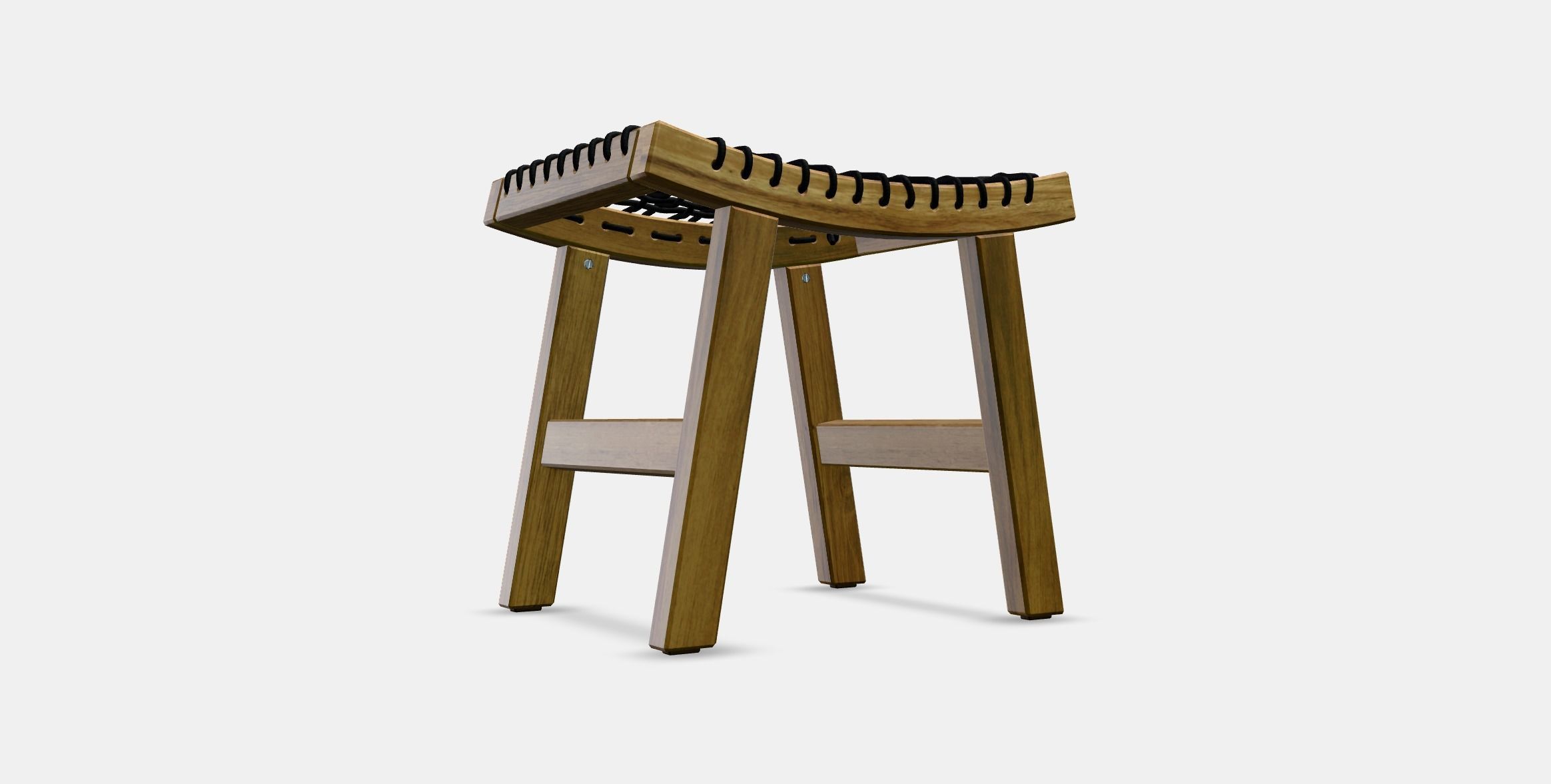 STACKHOLMEN Stool outdoor Low-poly 3D model_3