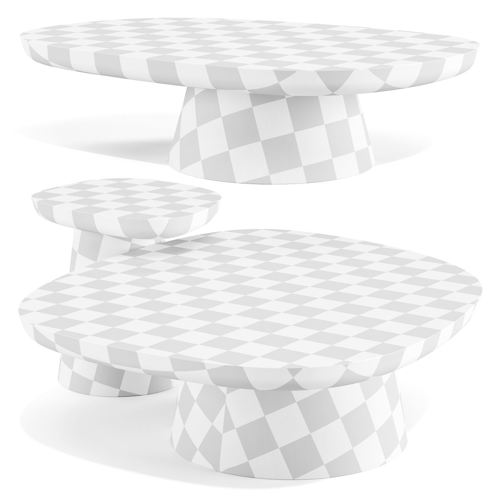 Ditre Italia Stone - Coffee and Side Tables 3D model_5