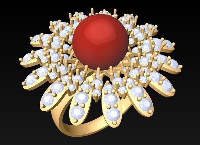 Pearl Ring - Womens Rings  - N352424 3D print model