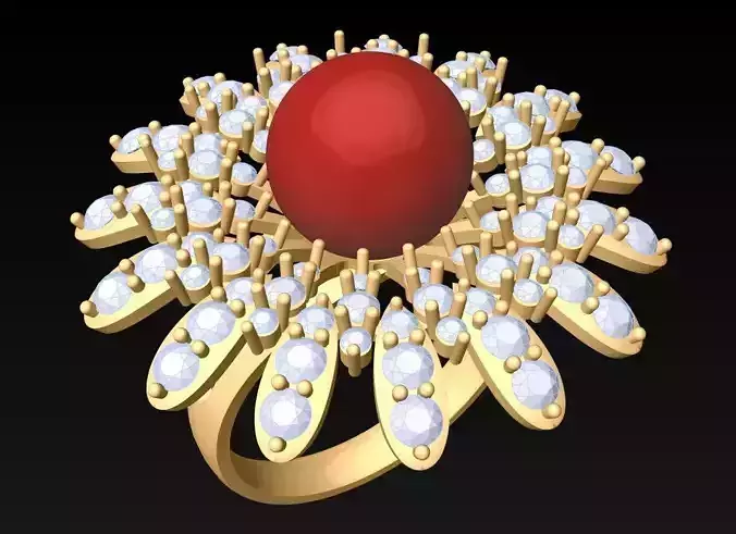 Pearl Ring - Womens Rings  - N352424 3D print model