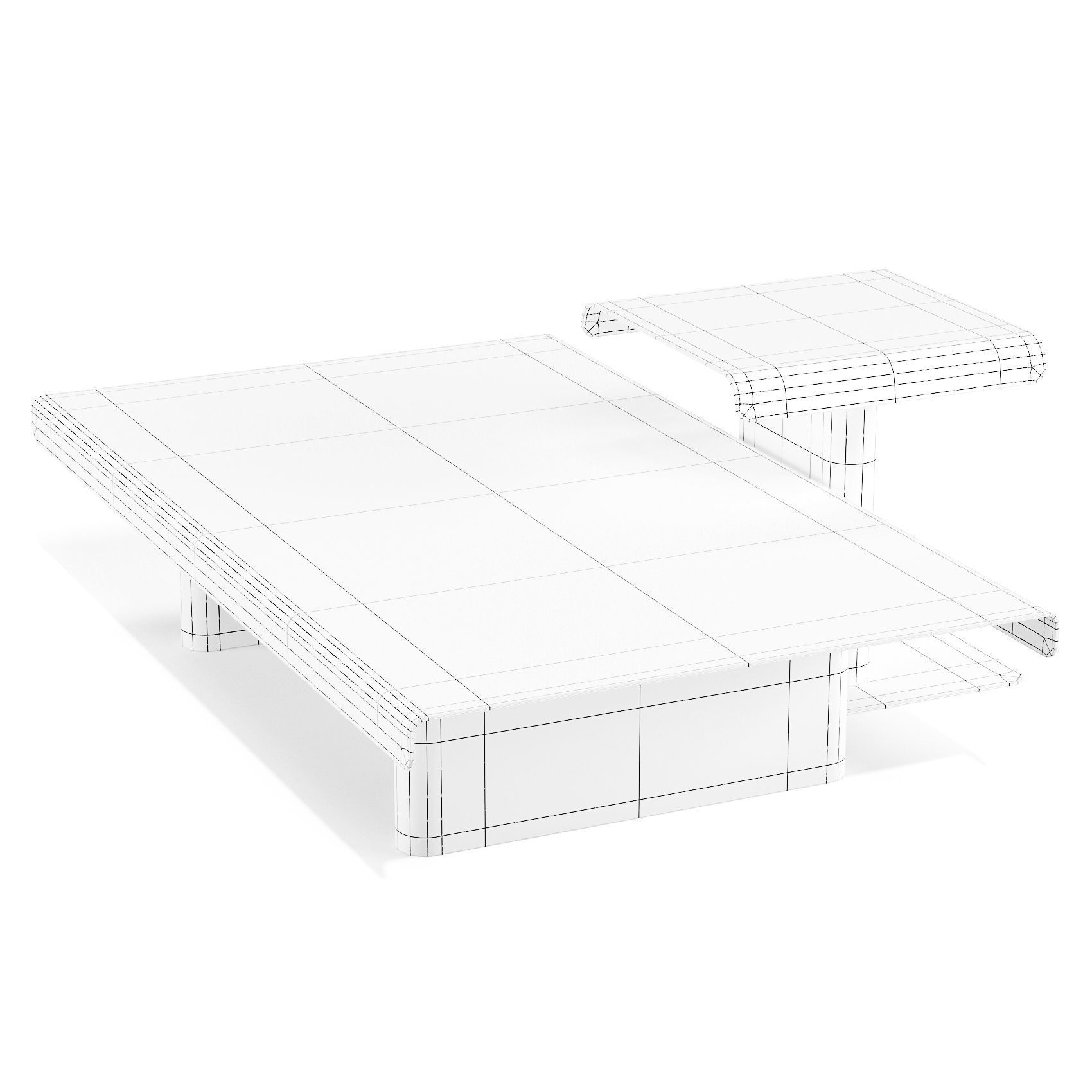 Ditre Italia Avalon - Coffee and Side Table 3D model_6